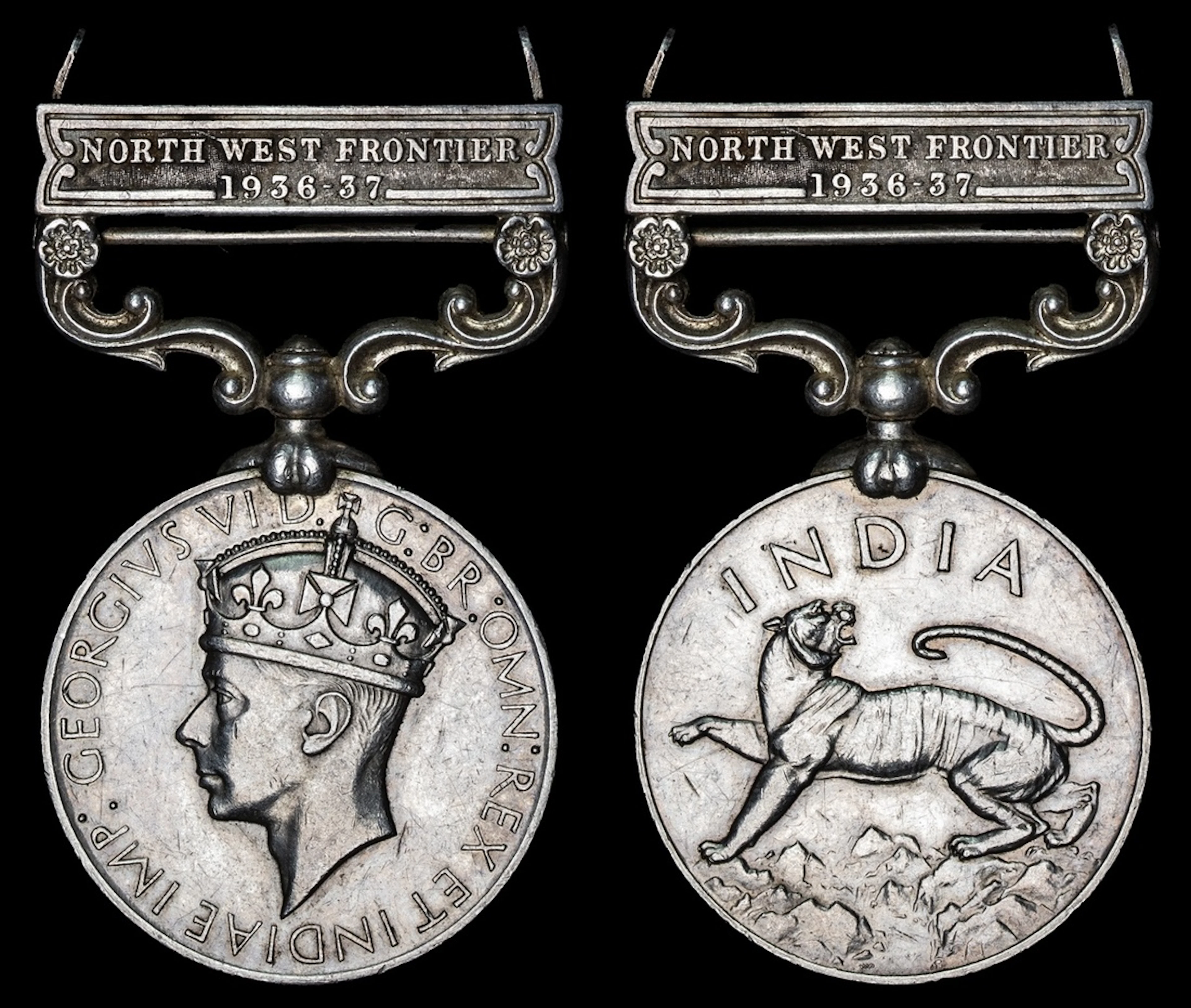 India General Service Medal 1936-39, 1 clasp, North West Frontier