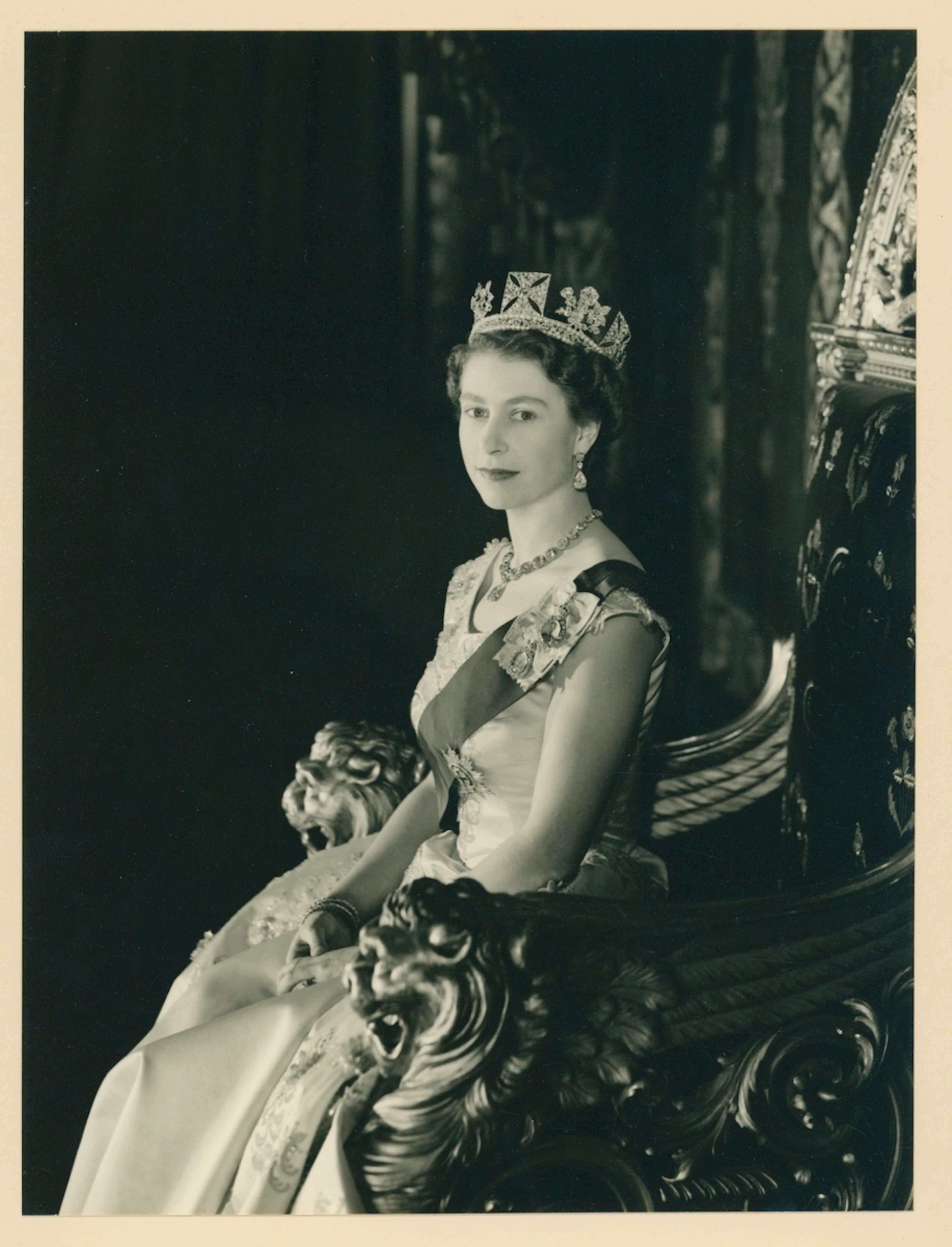 Great Britain Royalty Queen Elizabeth II Studio photograph by Cecil