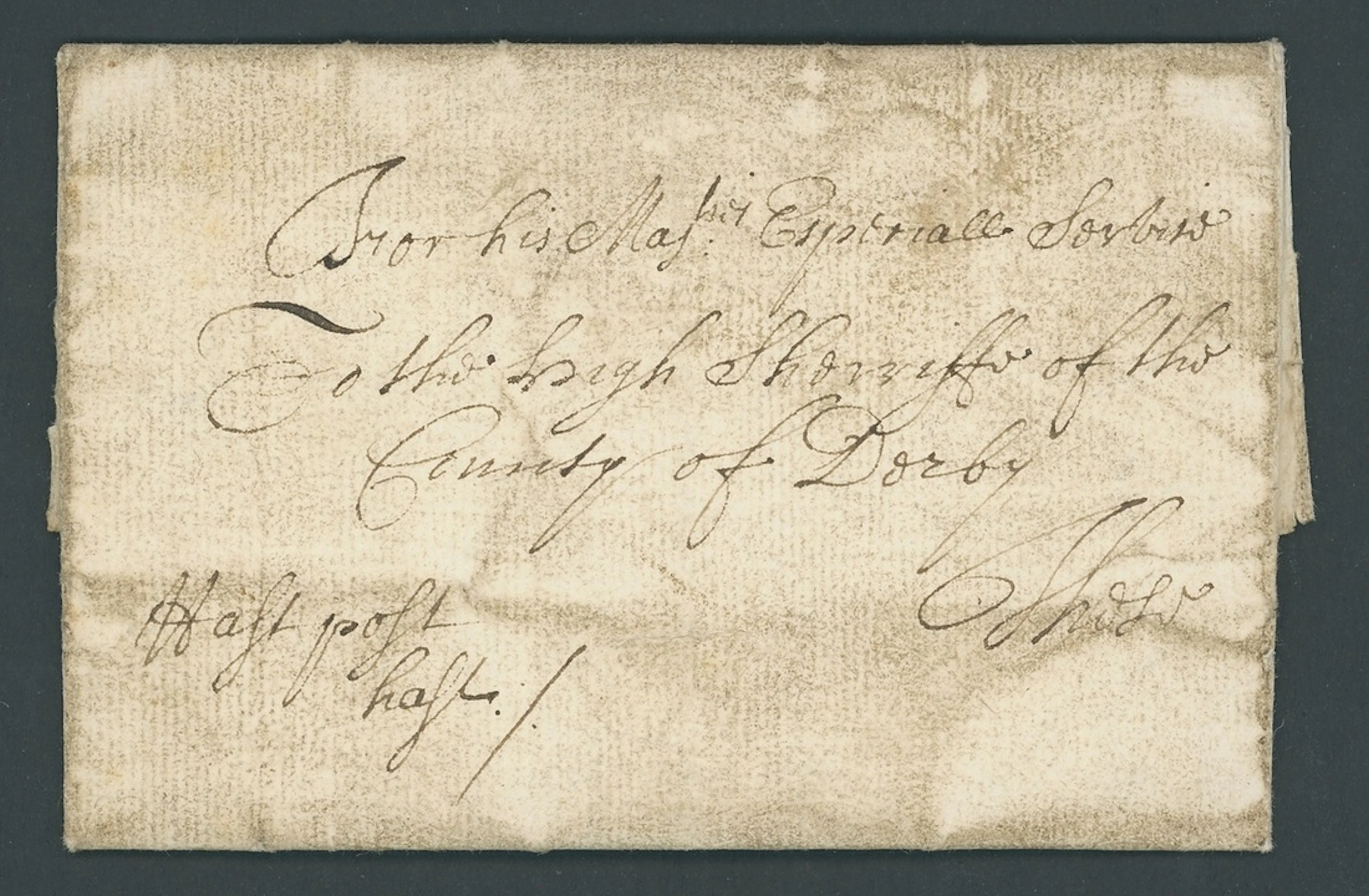 Great Britain Postal History 'New Post' - Hast Post Hast 1660 (5 Nov.)