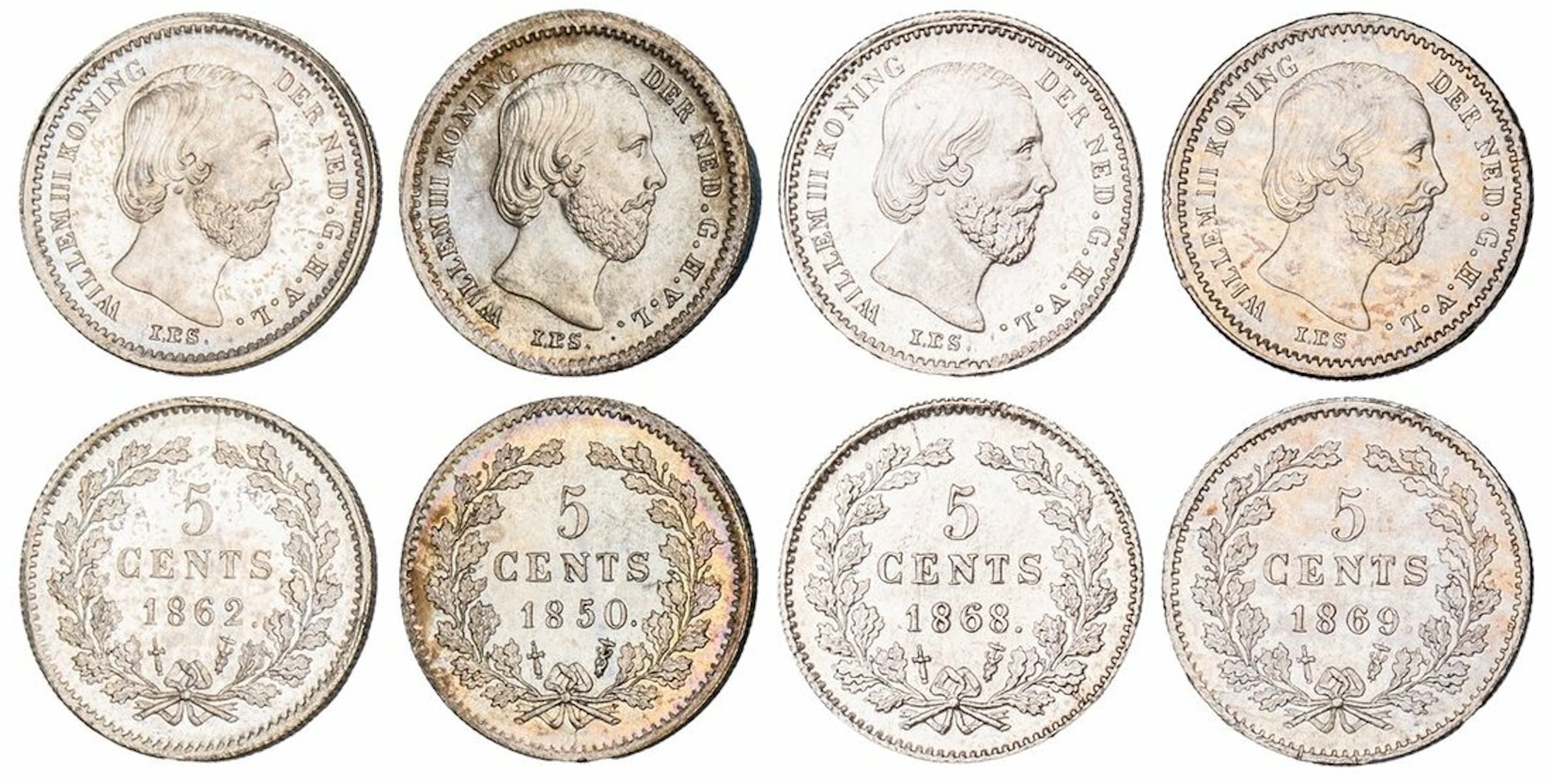 Netherlands, Willem III (1849-1890), 5 Cents (4), 1850, Royal Dutch