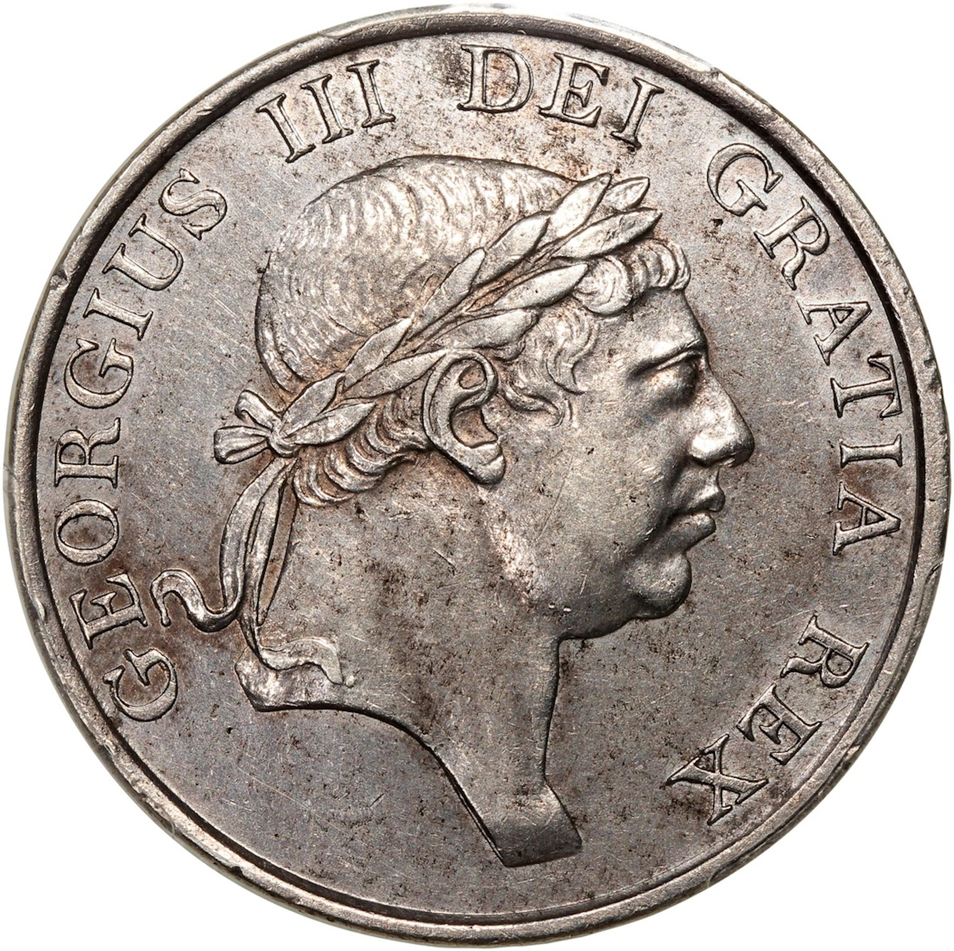Great Britain, [PCGS AU Detail] silver 3 shillings, 1812