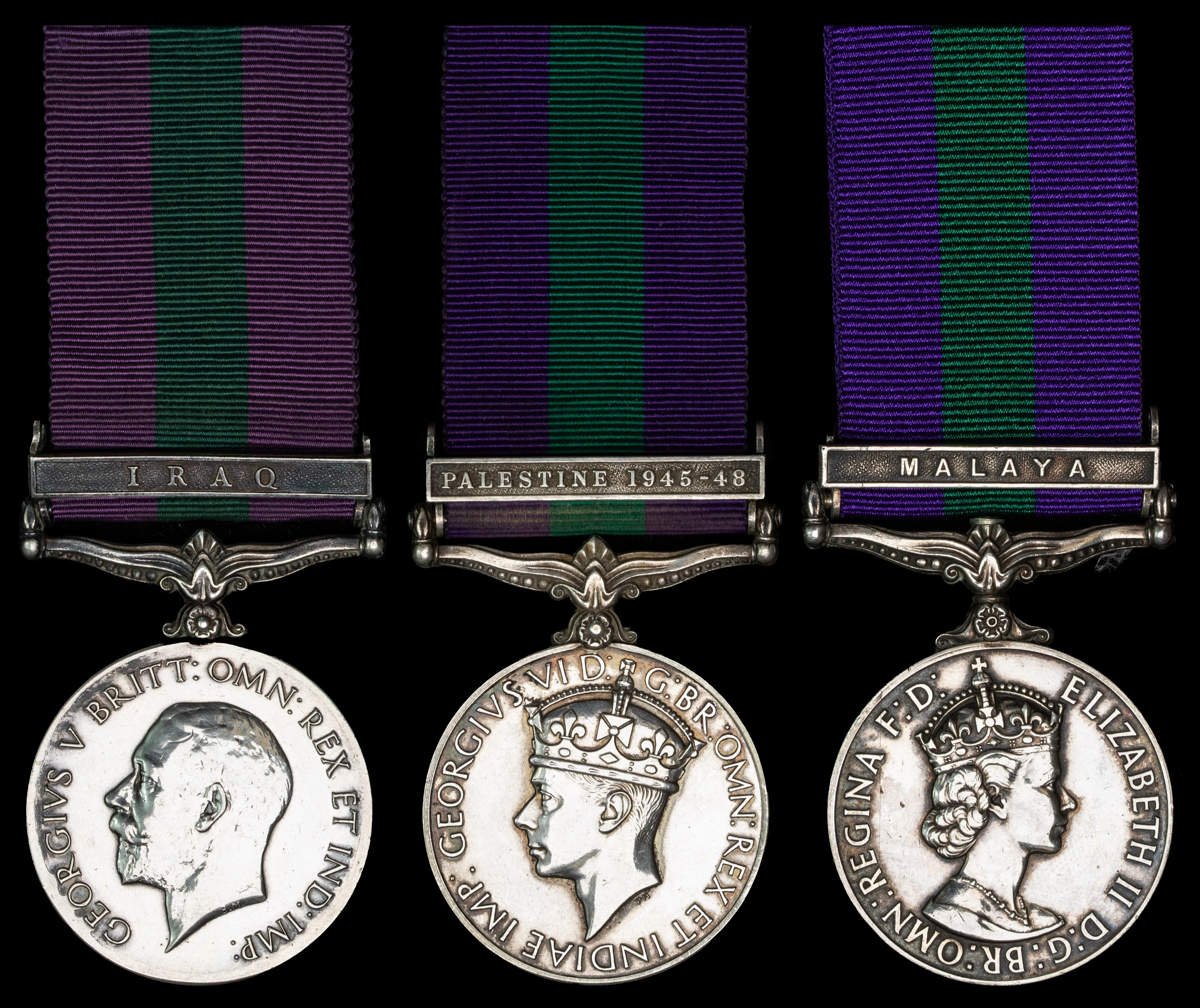 General Service 1918-62, 1 clasp, Iraq (S-7921 Pte. R. A. Ogden. R.A.S.C.)