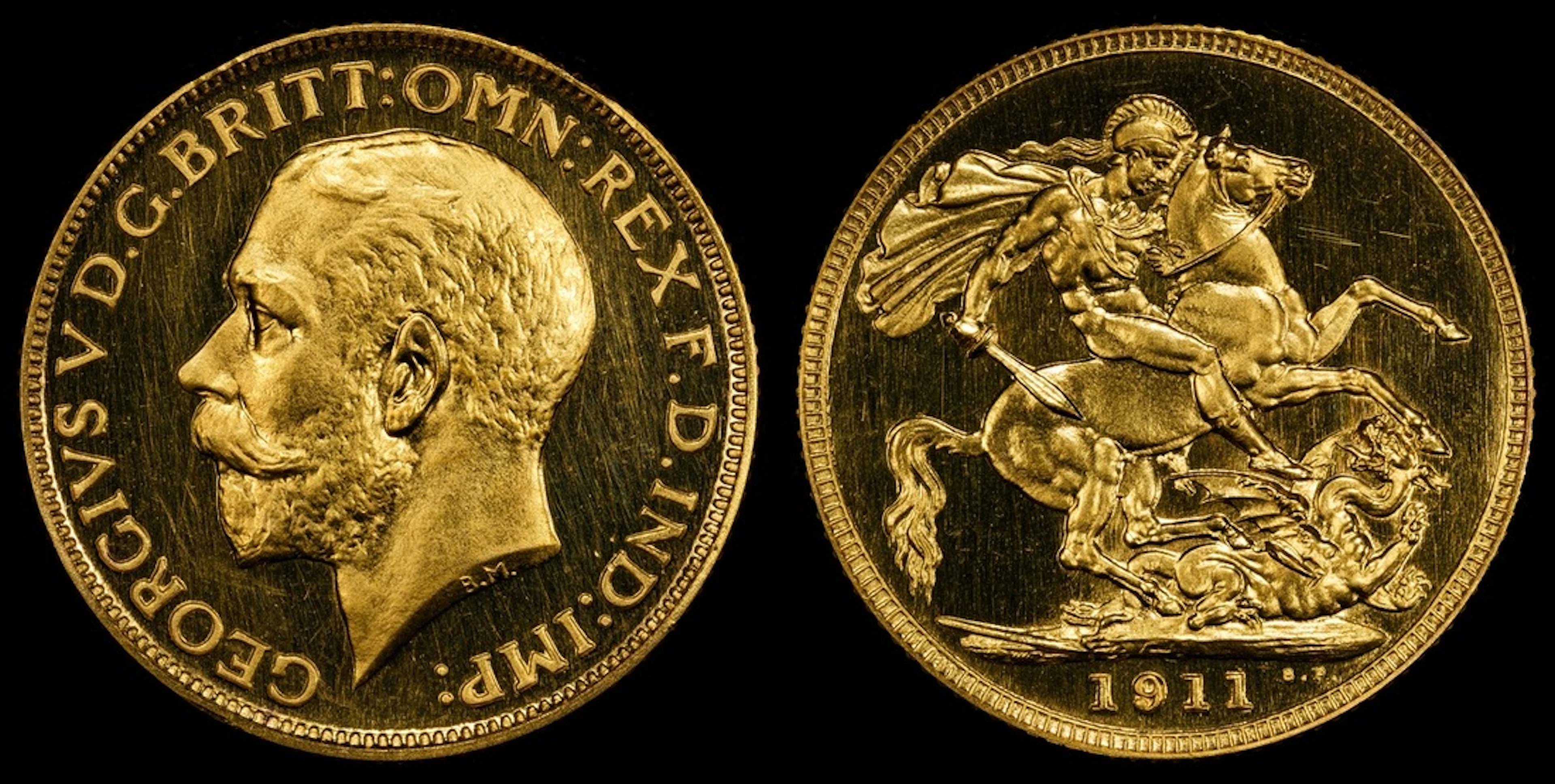PCGS PR66+ DCAM | George V (1910-1936), Sovereign, 1911, London, by