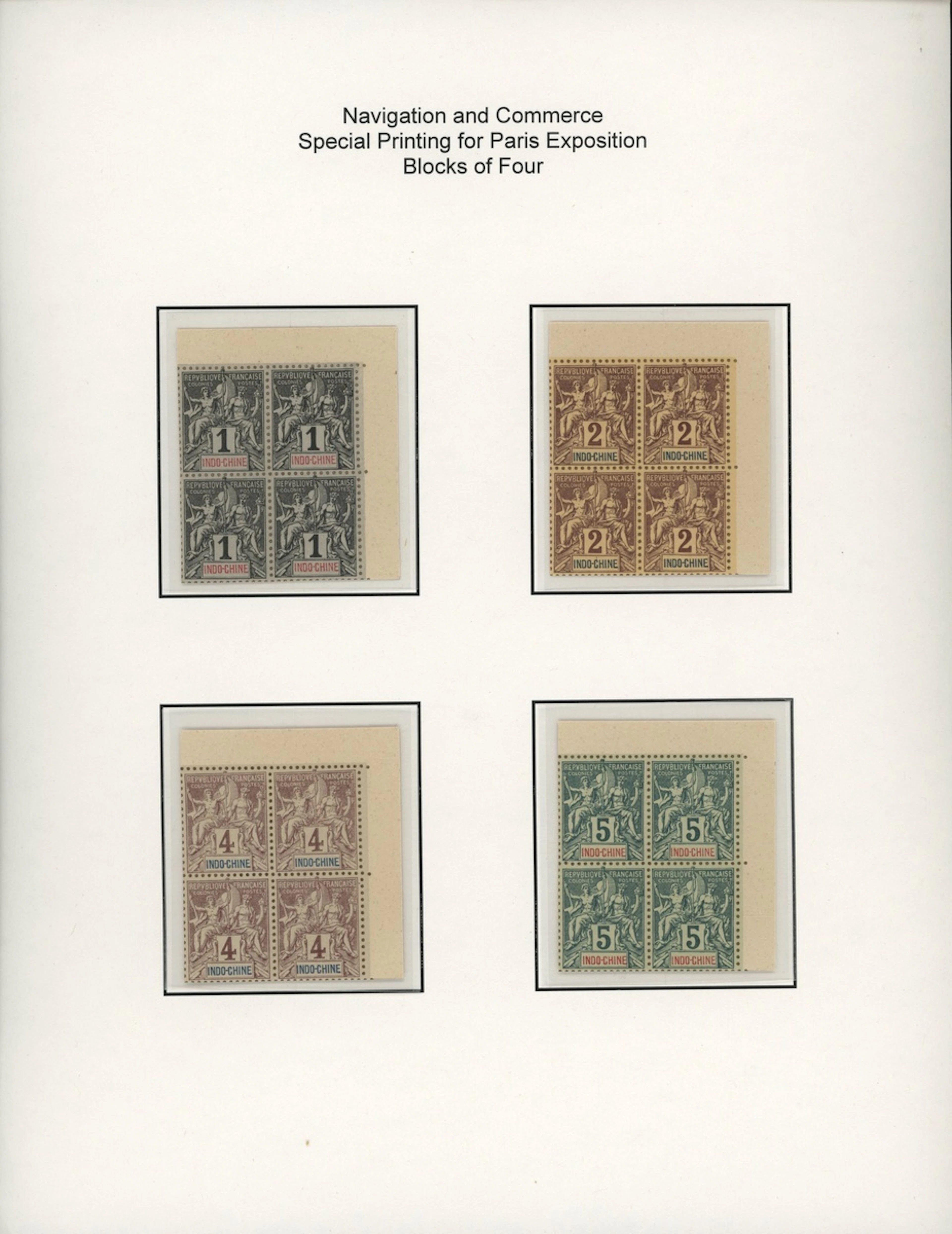 Indo-China French Indo-Chinese Post Office 1892-1900 Navigation and