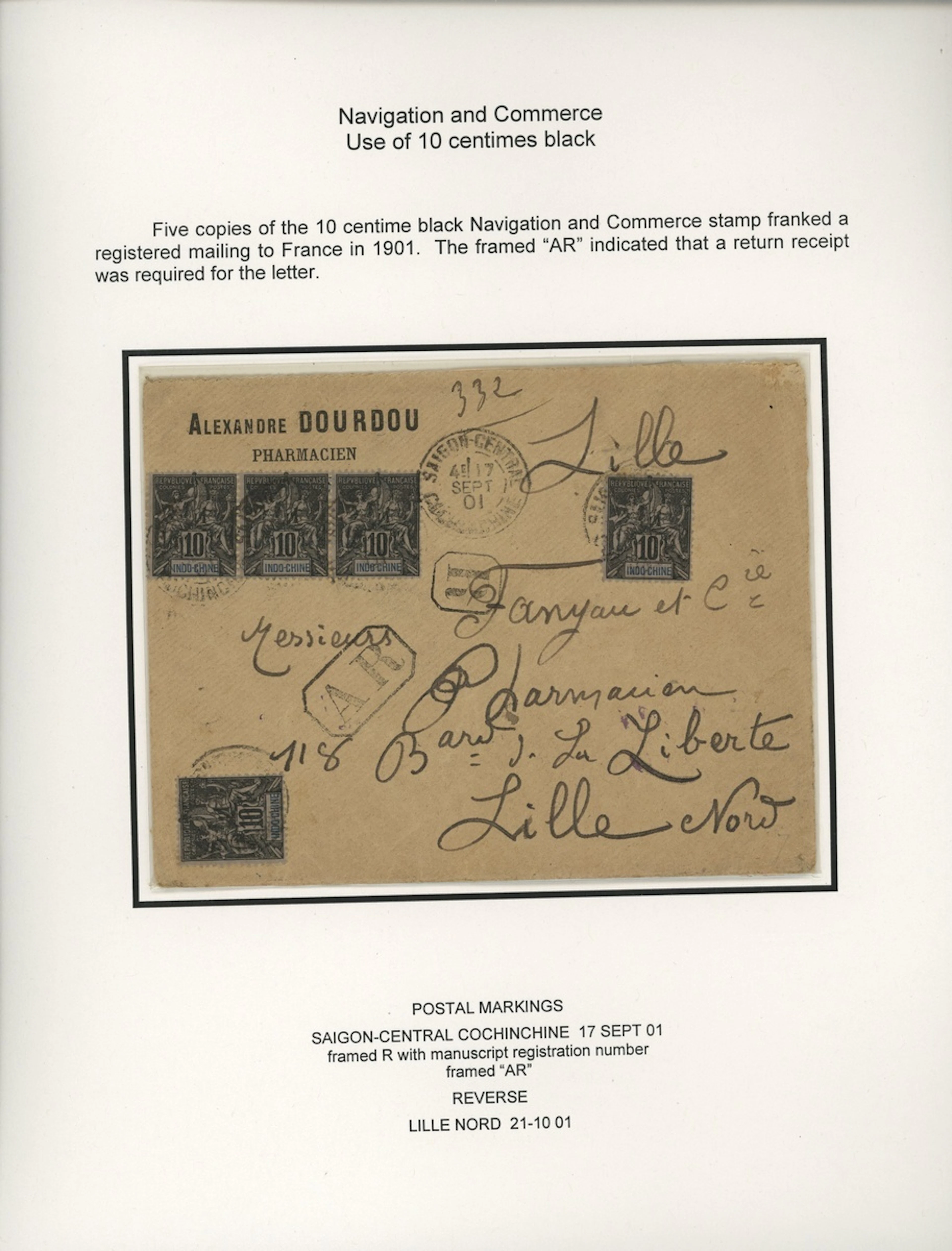 Indo-China French Indo-Chinese Post Office 1892-1900 Navigation and