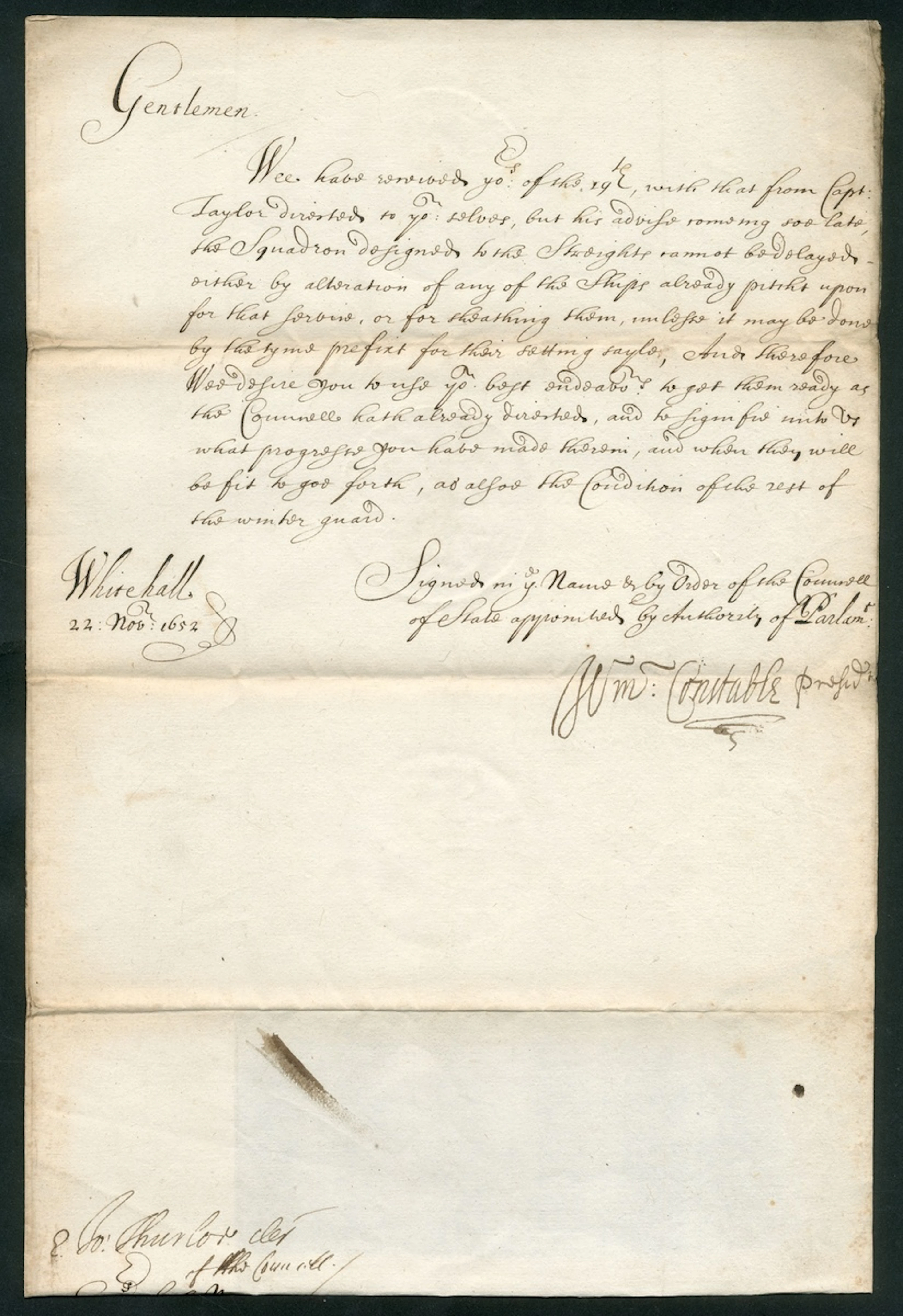 Sir William Constable - President of the Council of State and Regicide