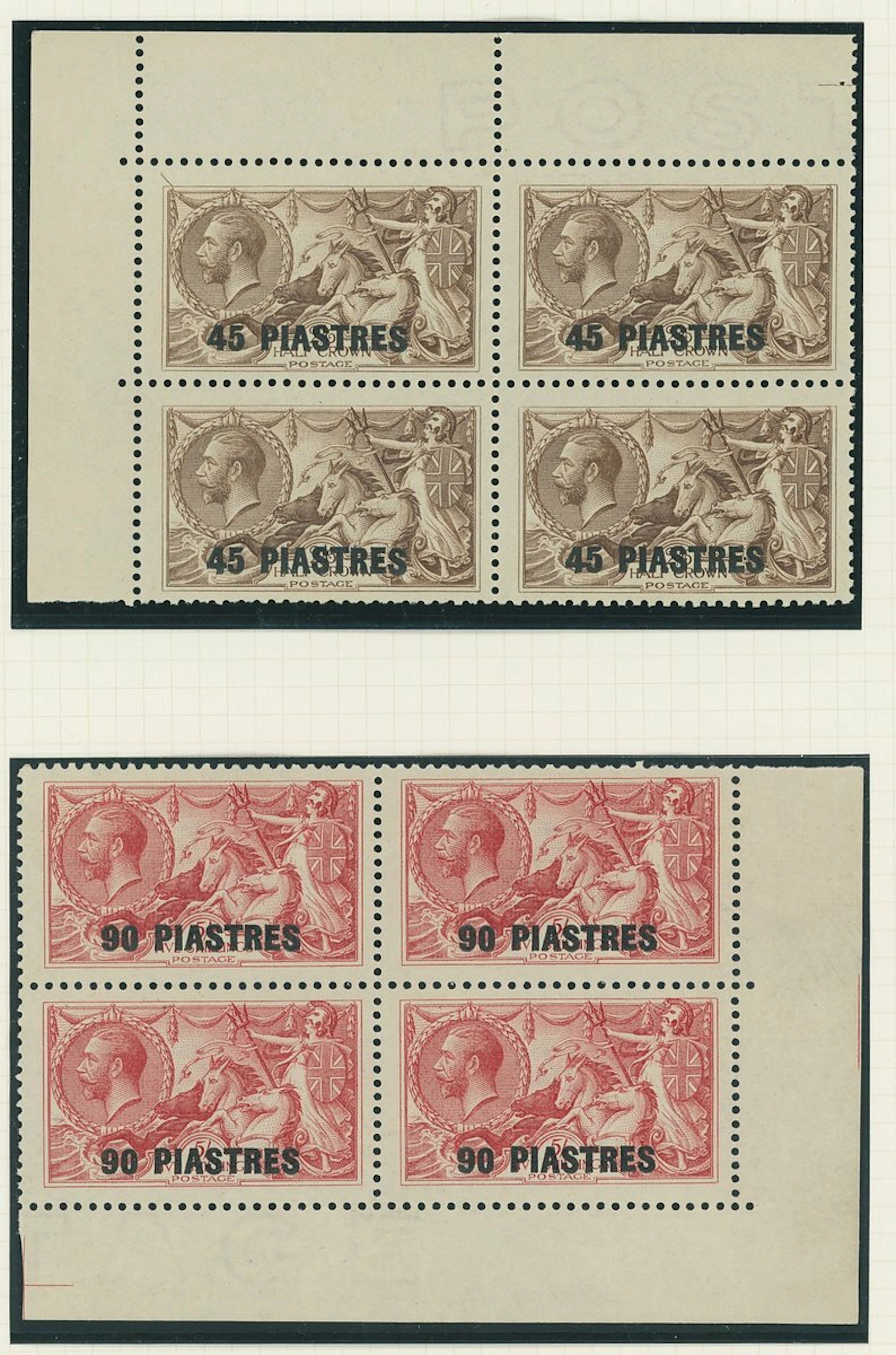 Colonial Countries Overprinted on Great Britain British Levant British