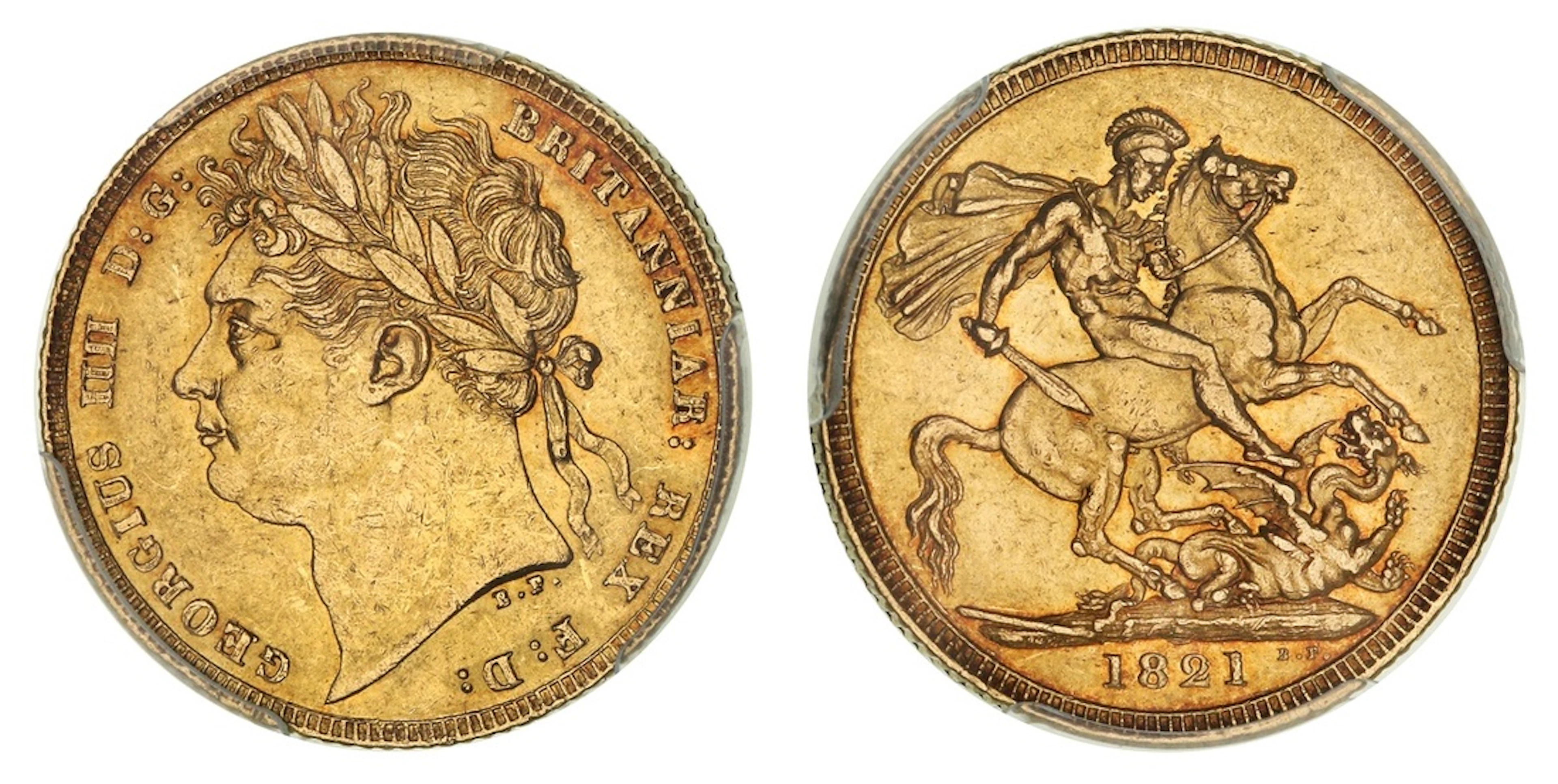 PCGS AU | George IV (1820-1830), Sovereign, 1821