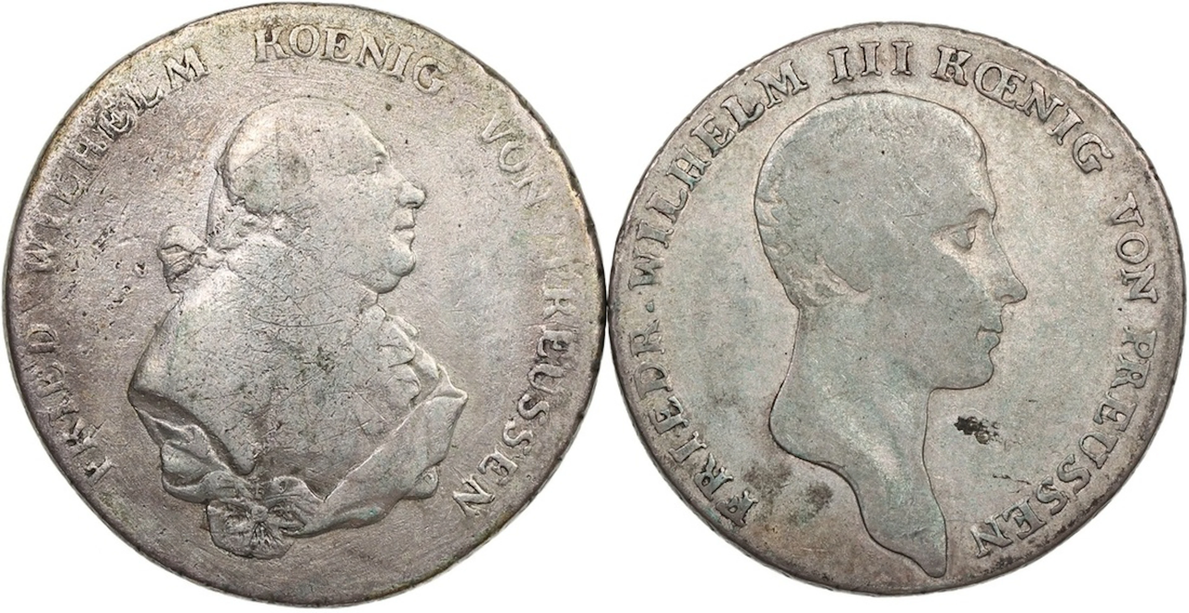 Germany, Kingdom of Prussia, a pair, including silver thaler and reichsthaler