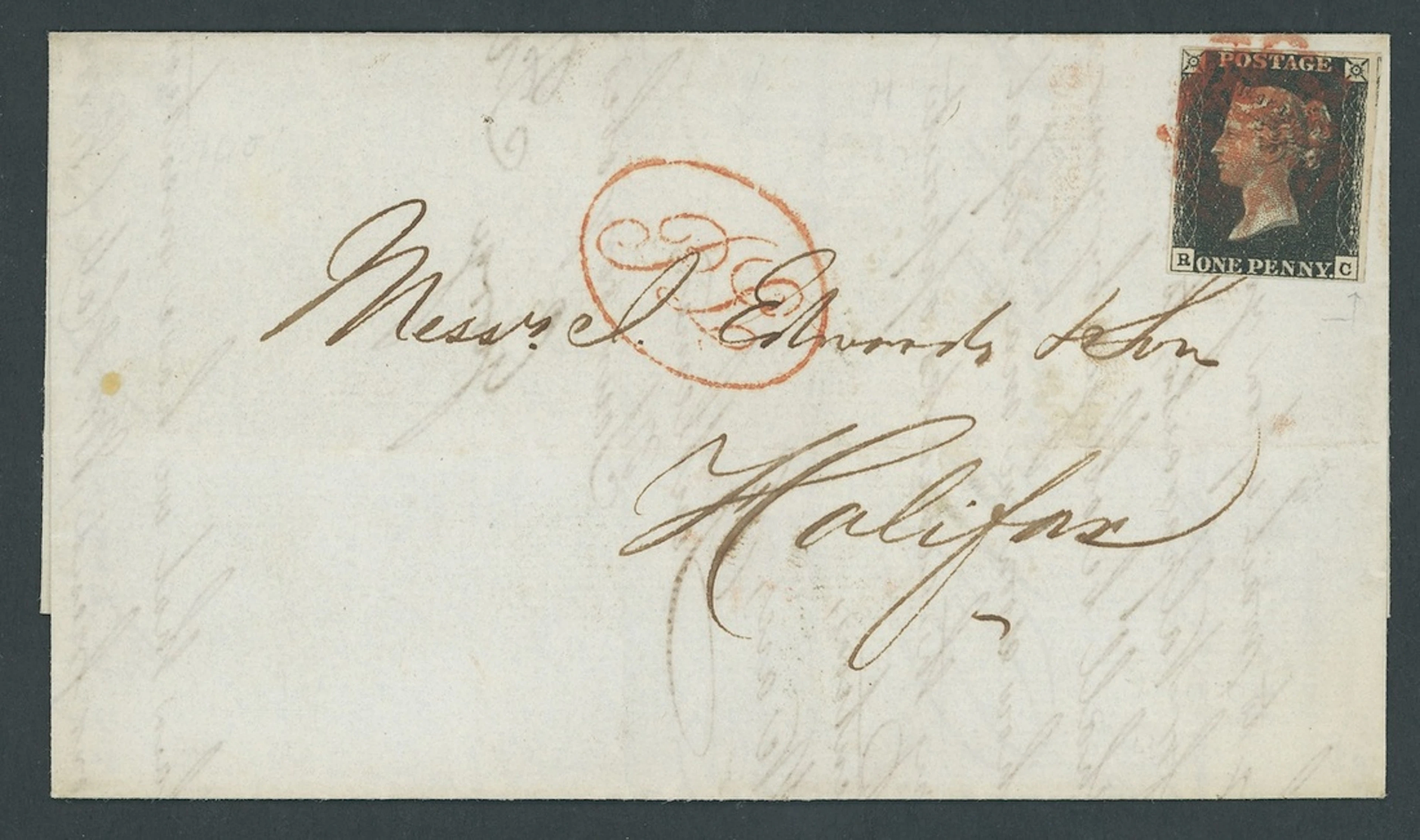 Great Britain 1840 One Penny Black Plate 6 RC, intense black shade
