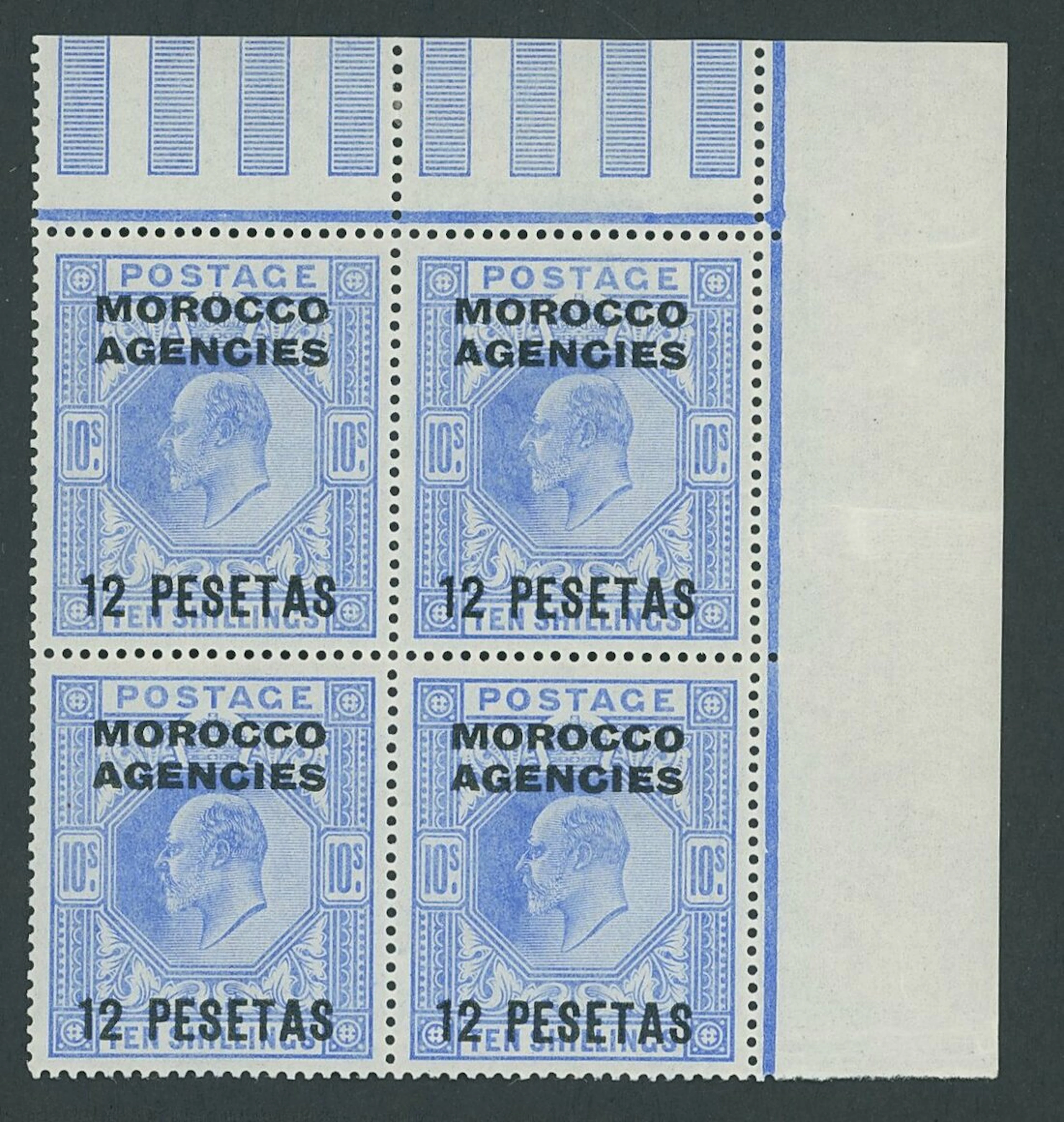 Colonial Countries Overprinted on Great Britain Morocco Agencies Spanish
