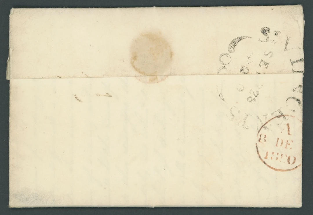 St. Vincent Early Letters and Handstamps Fleuron Datestamp, Jaffe