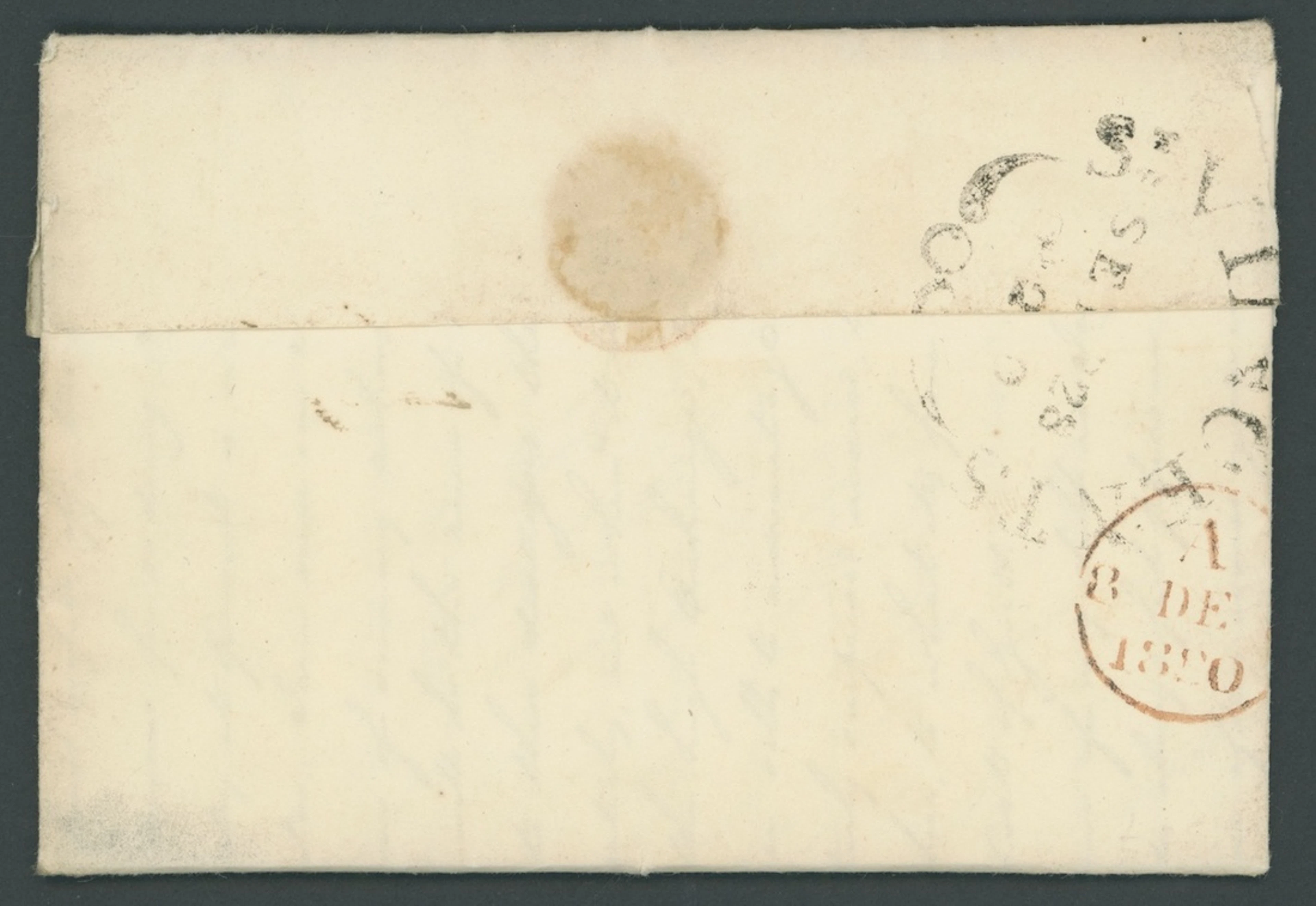 St. Vincent Early Letters and Handstamps Fleuron Datestamp, Jaffe