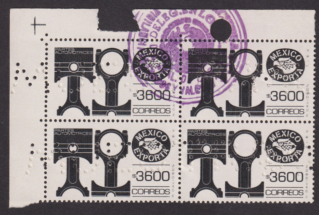1941-2006 Modern Period 1985, "Exporta", 3,600p., "Partes Automotrices"