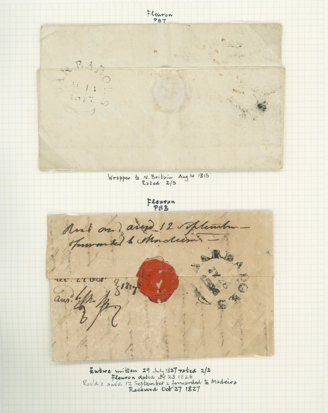 Barbados Early Letters and Handstamps 1817 (14 Aug.) entire letter