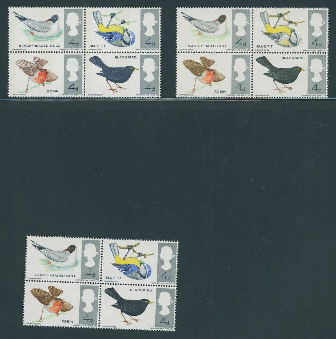 Great Britain Queen Elizabeth II 1966-72, a mint range of errors with
