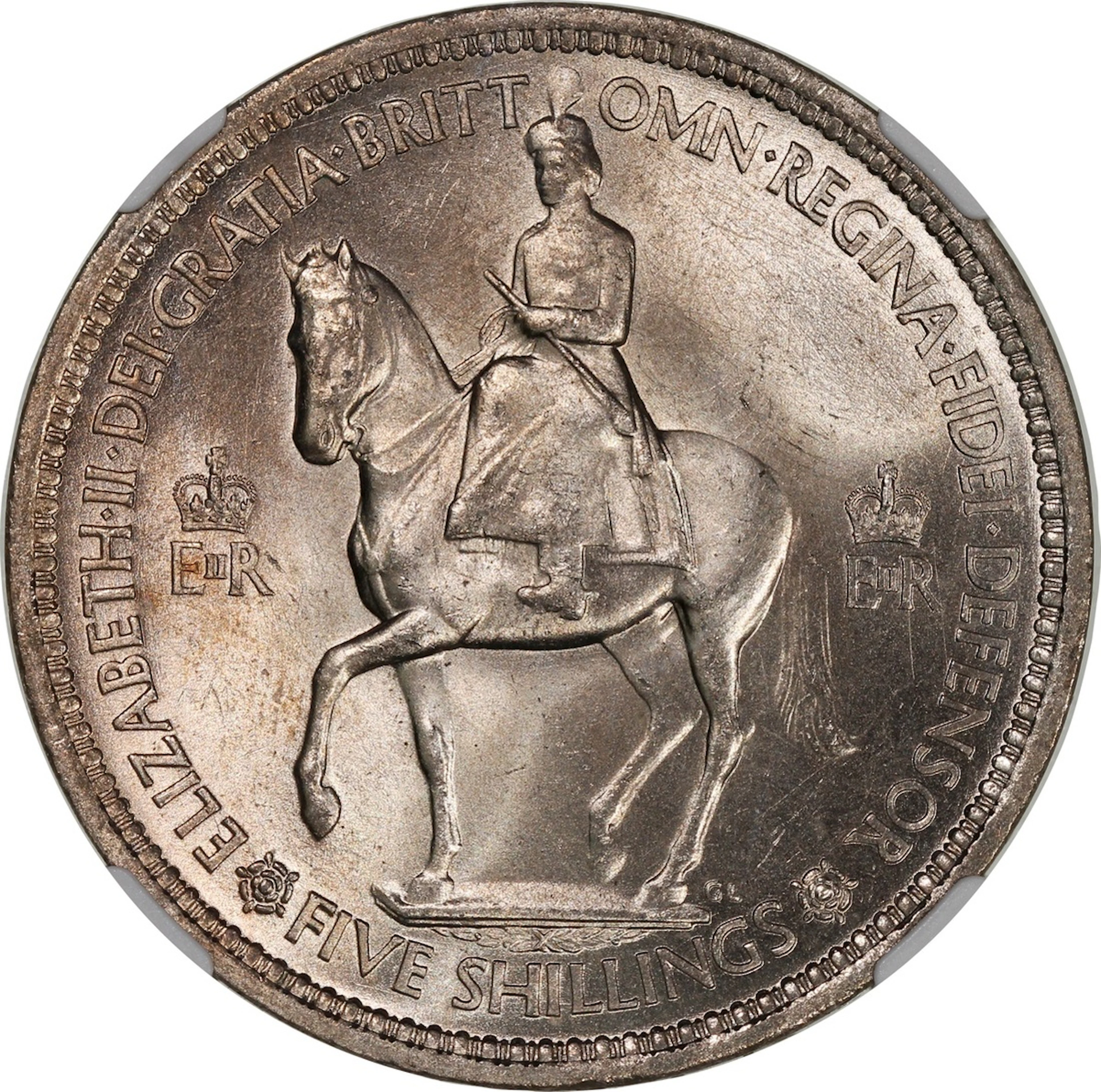 Great Britain, [NGC MS66] crown, 1953, 'Queen Elizabeth II Coronation'