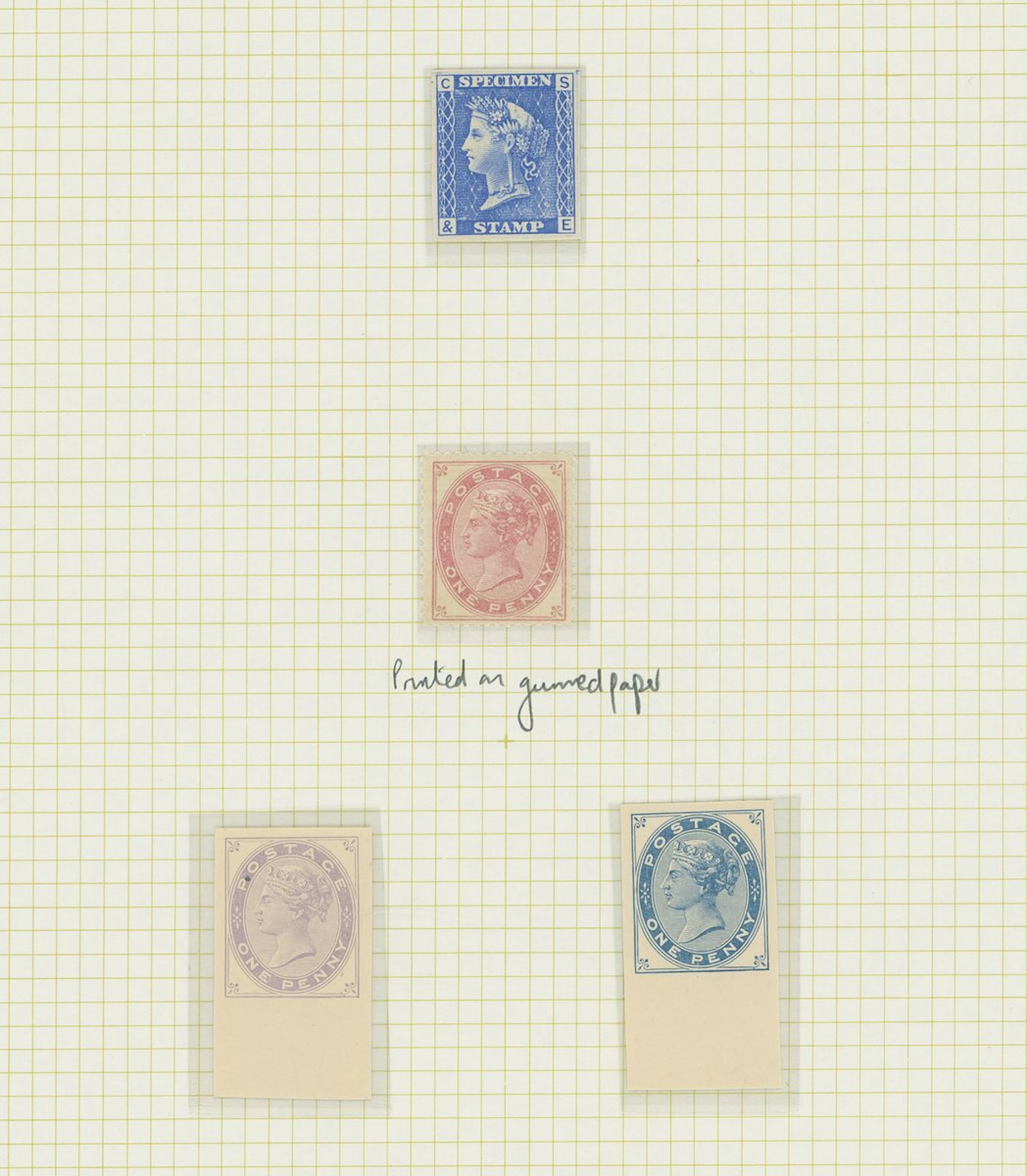 Great Britain Surface Printed 1879 Tender Essays A selection on leaves