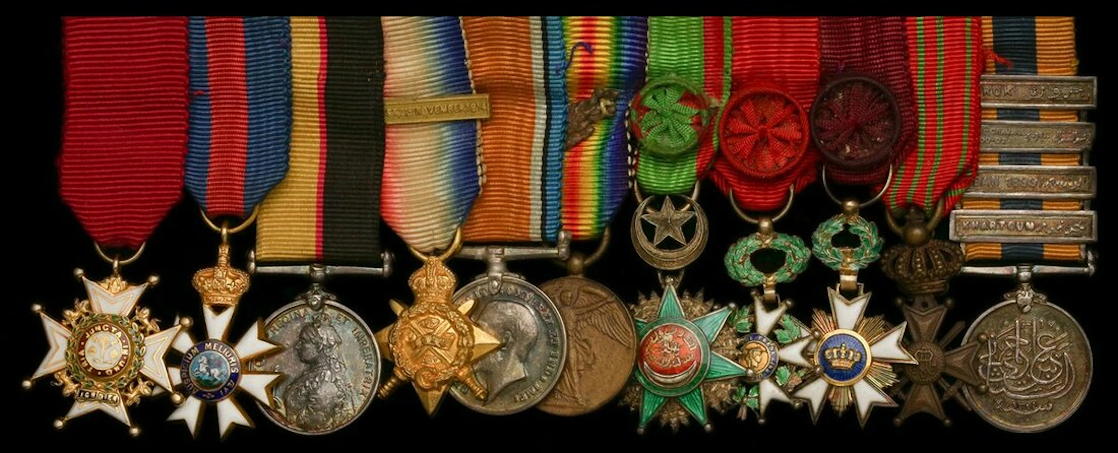 The mounted C.B., C.M.G. group of eleven miniature dress medals worn