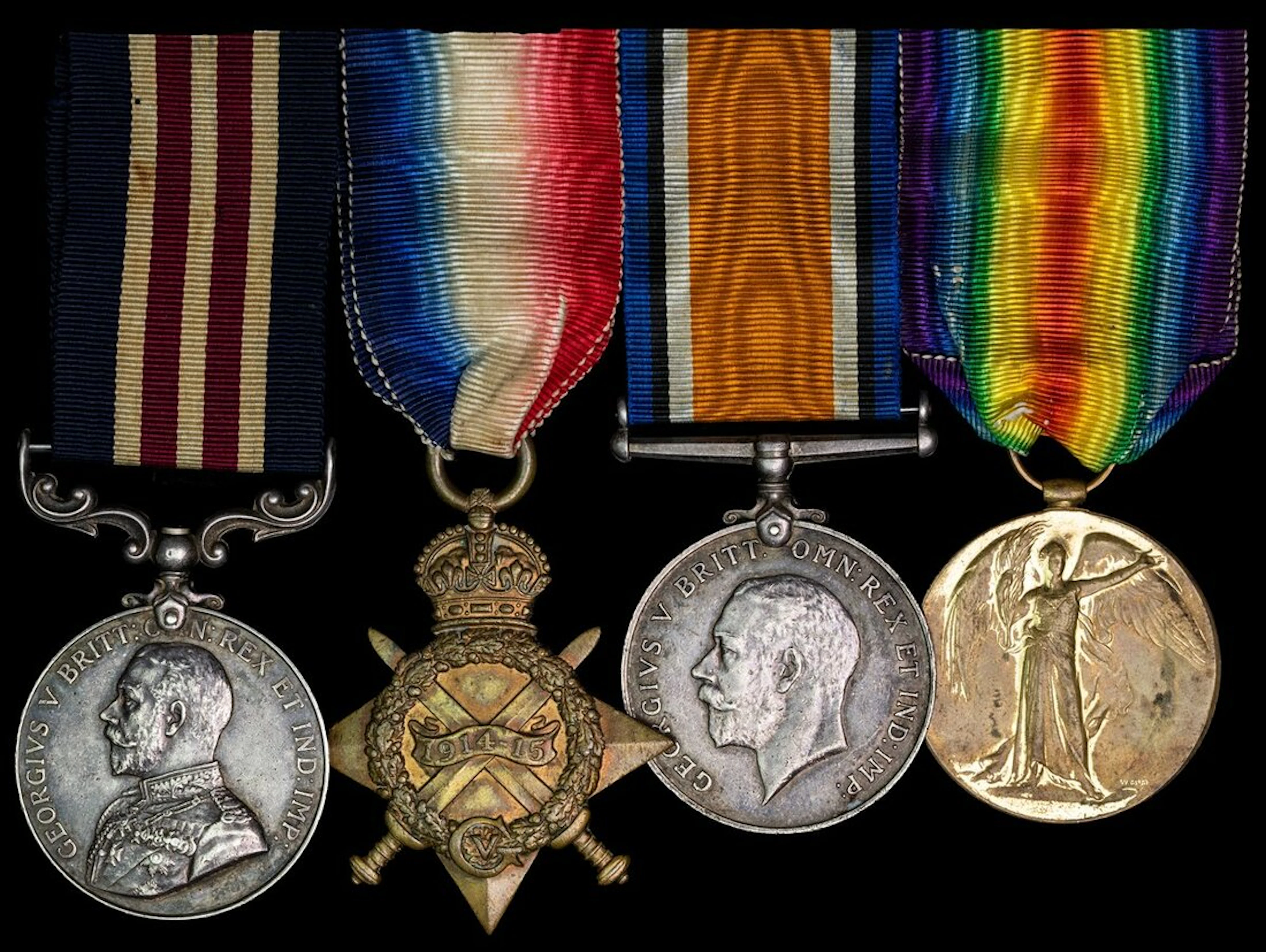 A Great War M.M. group of four awarded to Sergeant E. M. Nash, Tank