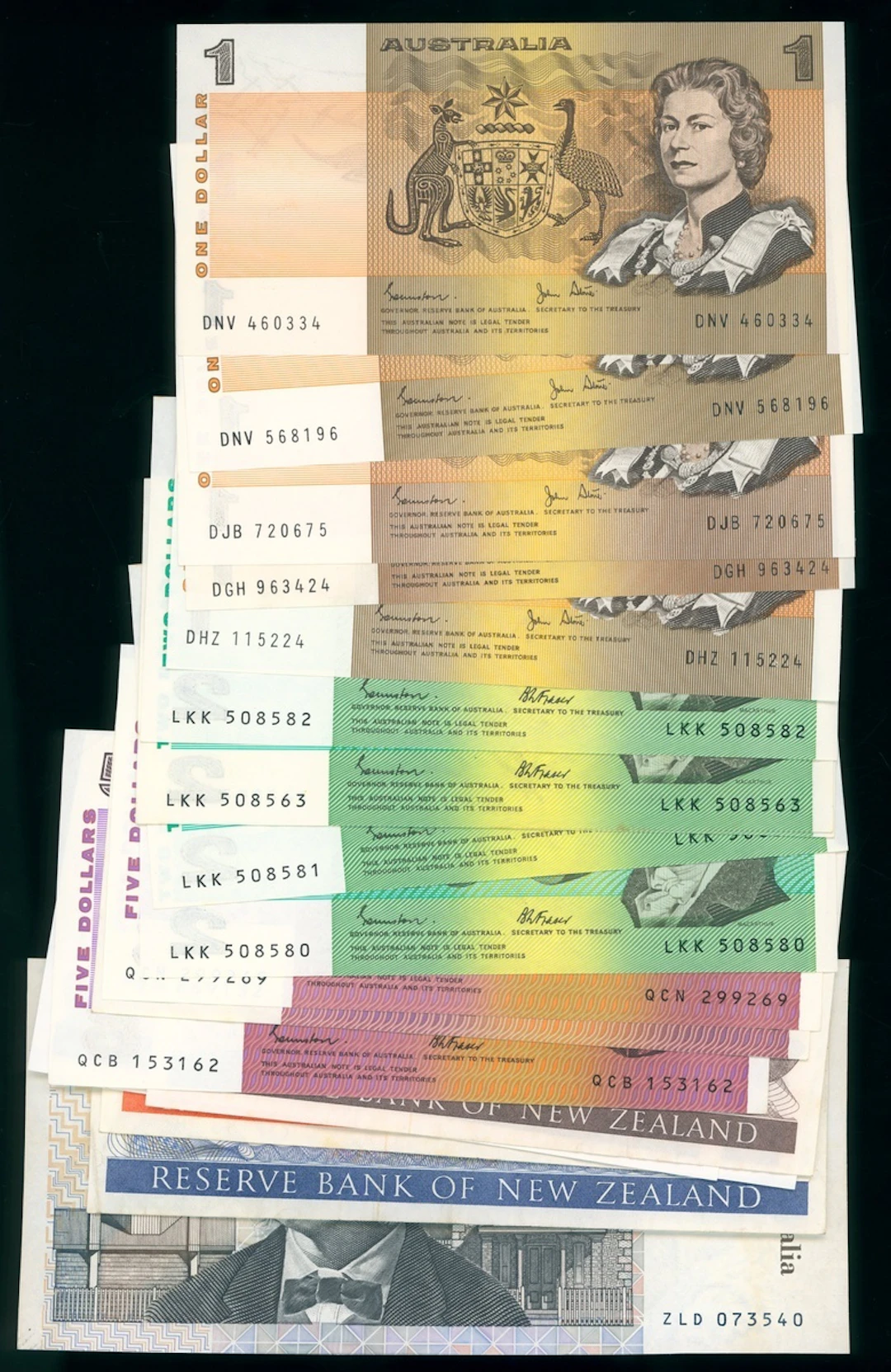 Australia and New Zealand Banknotes, a group of 20x, including