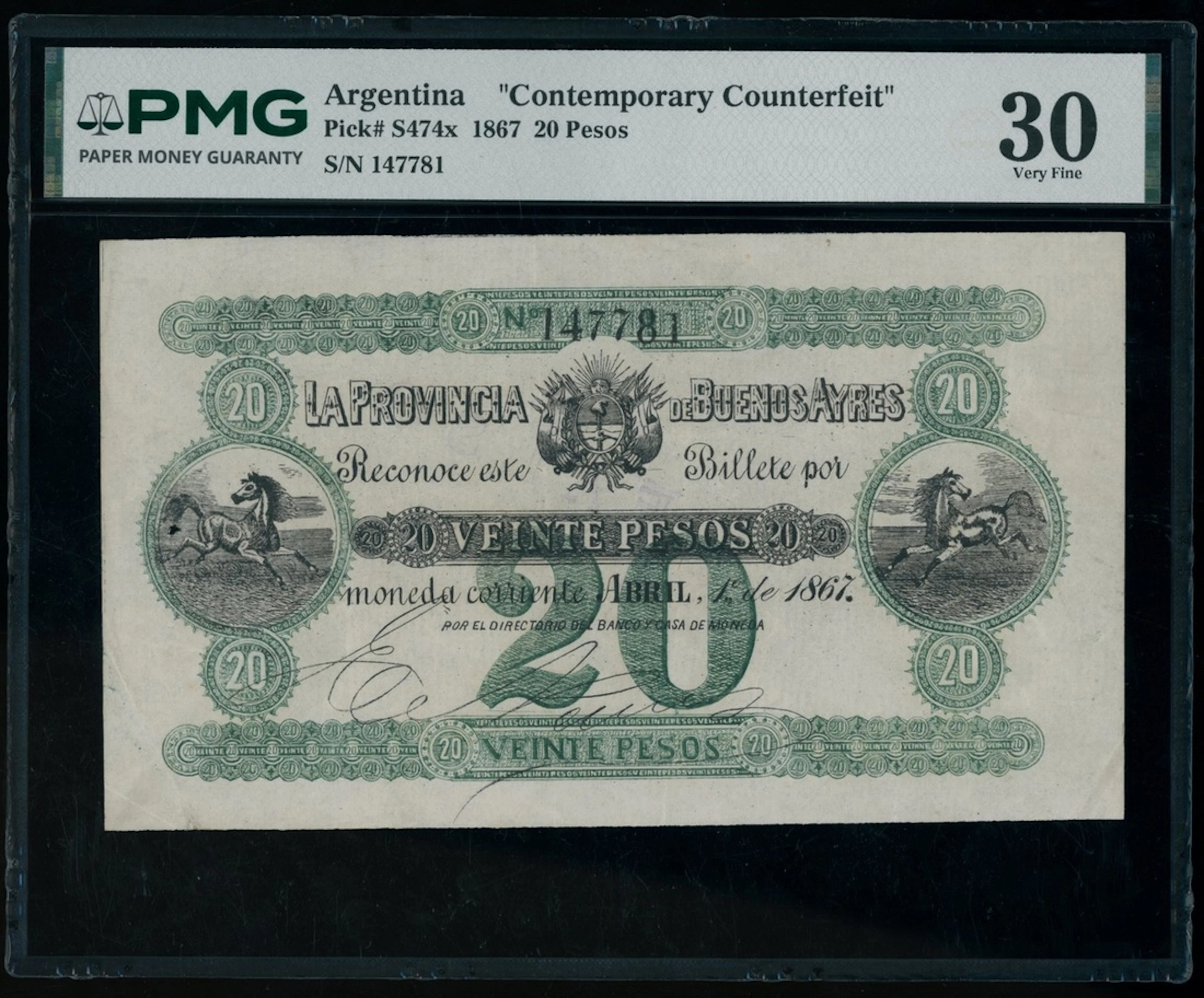 La Provincia de Buenos Ayres, Argentina, contemporary counterfeit
