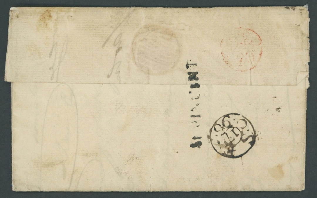 St. Vincent Early Letters and Handstamps 1796 (28 July) entire letter