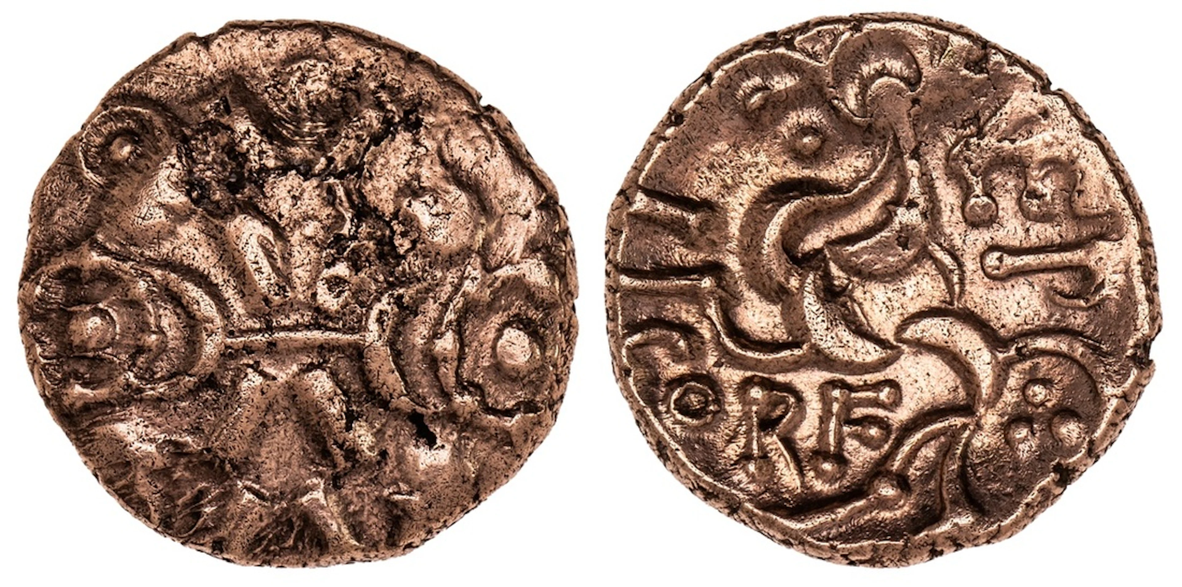 Corieltauvi, Vepo (AD 15-40), AV Stater, 'Vepo Triadic' Type, wreath