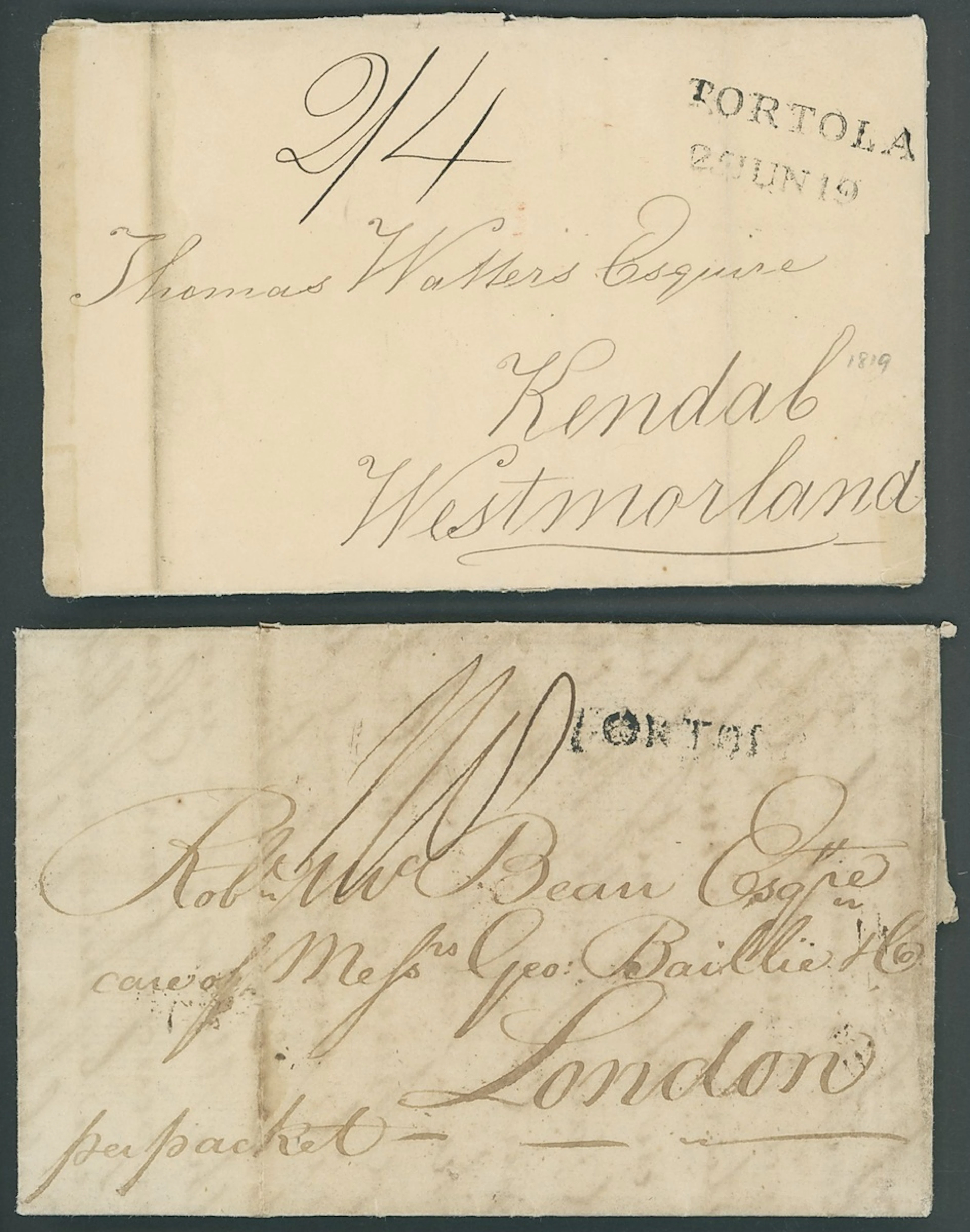 Virgin Islands 1798 (23 Mar.) entire letter from St. Thomas to London