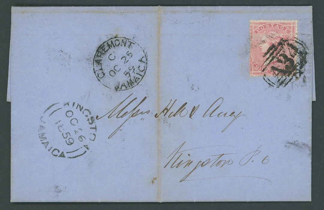 Jamaica Great Britain used in Jamaica Imperial Issues used at Post