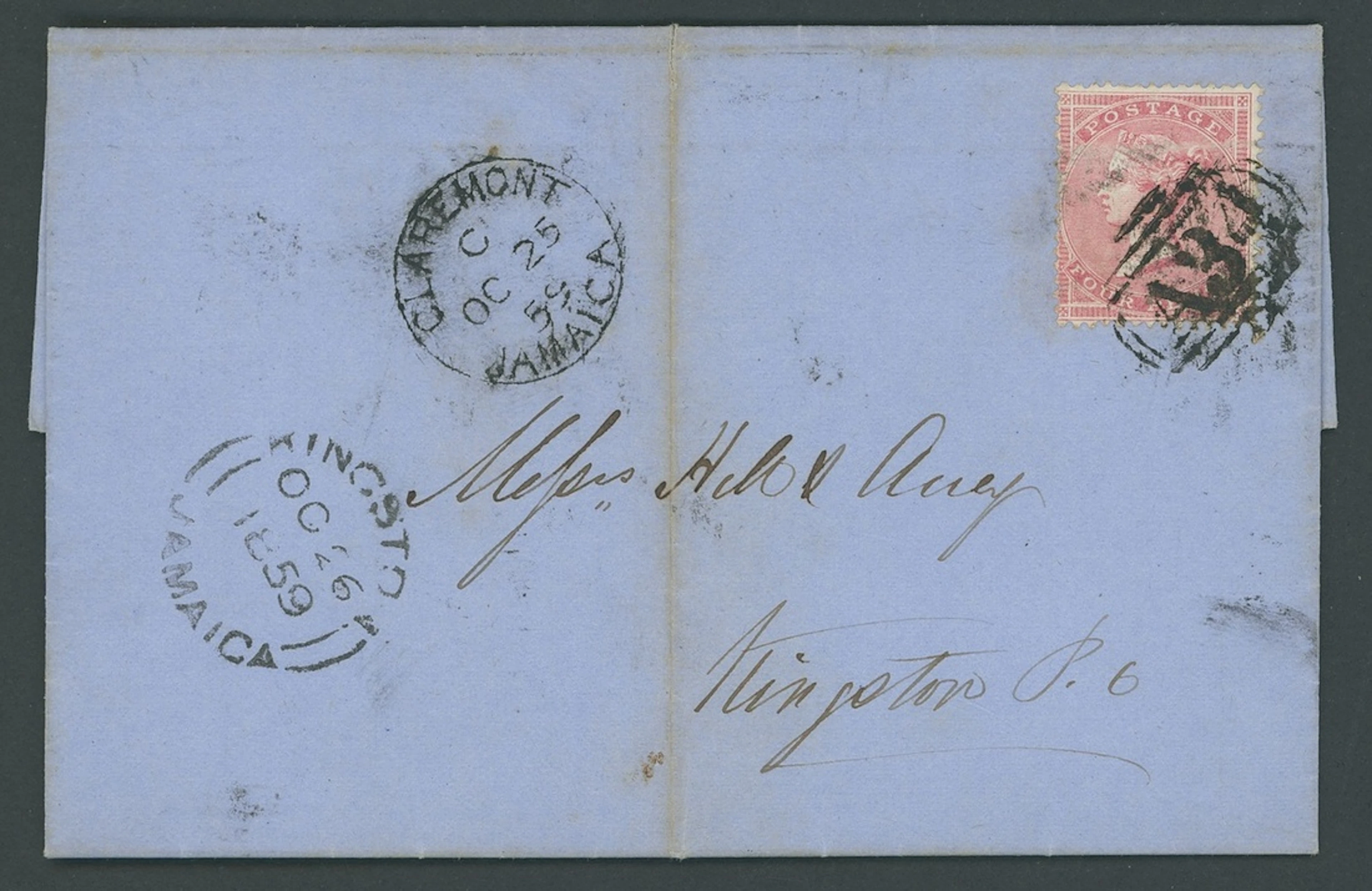 Jamaica Great Britain used in Jamaica Imperial Issues used at Post