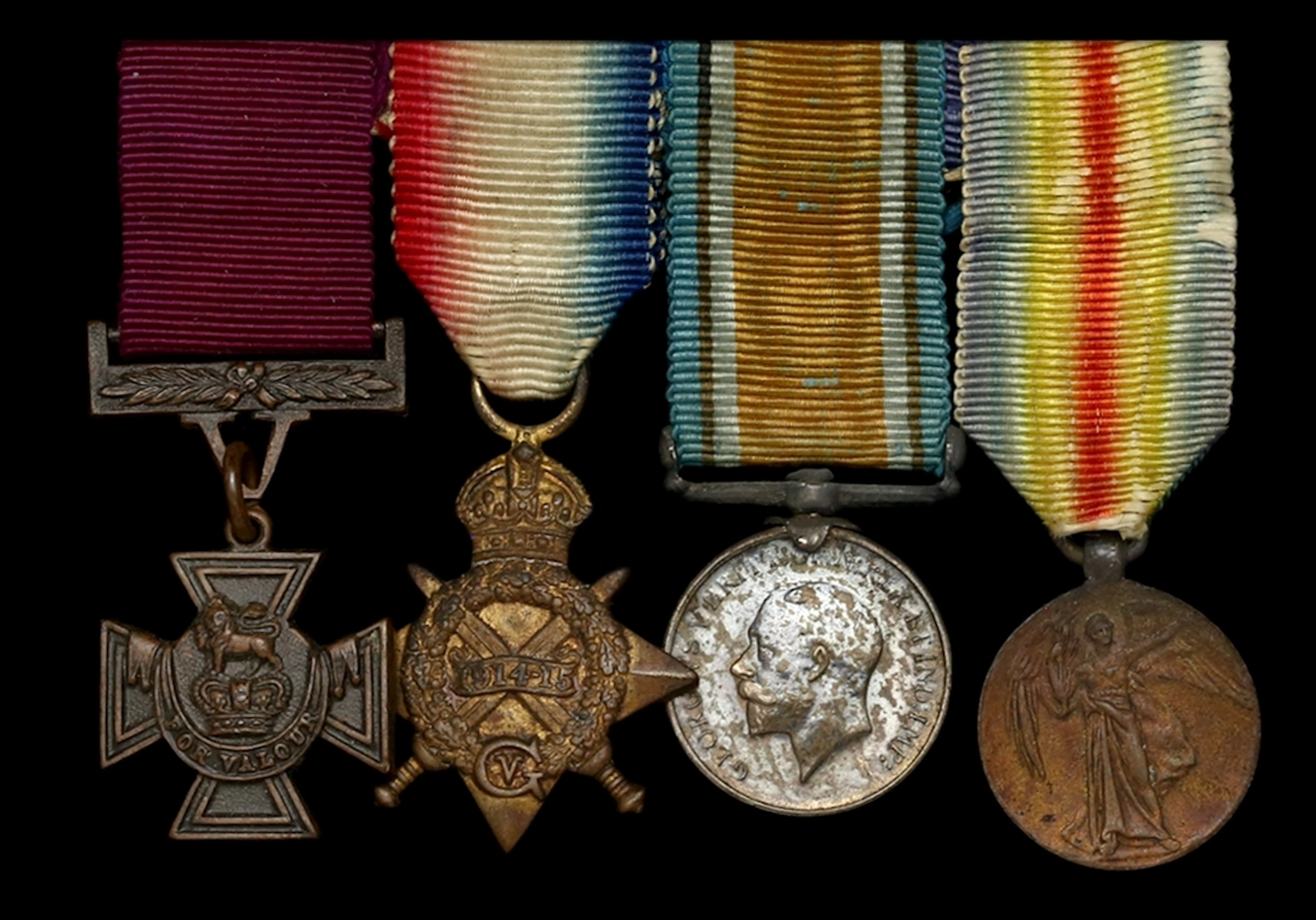 The 'Attack on Ledeghem 1918' mounted V.C. group of four dress miniatures