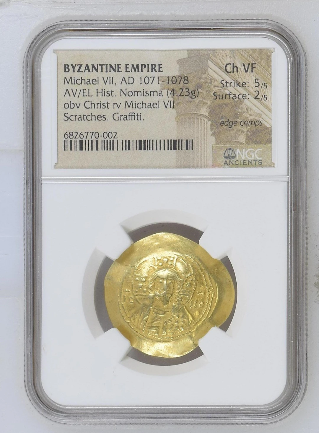 NGC Ch VF | Byzantine Empire, Michael VII (1071-1078), AV/EL Histamenon