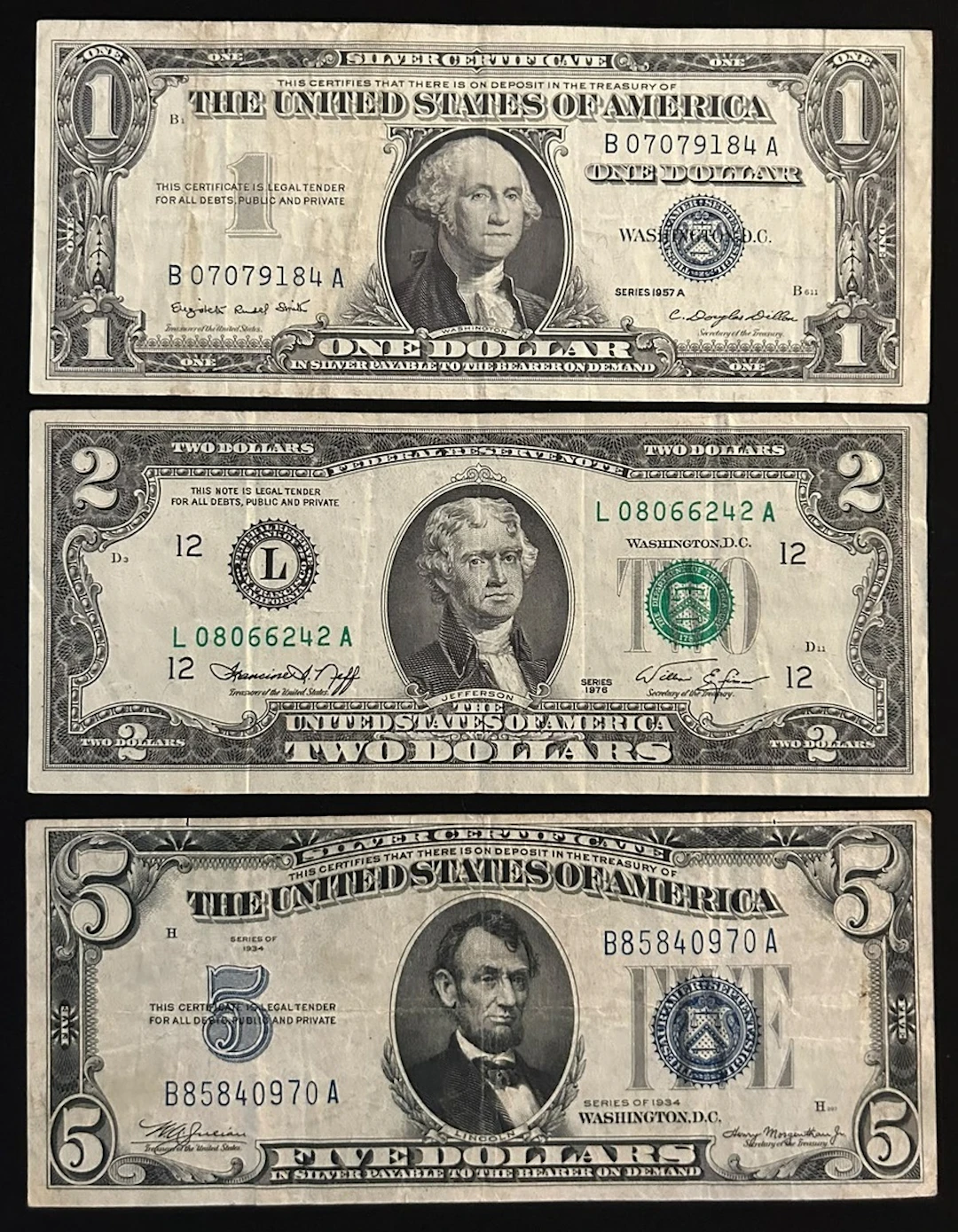 USA, a group of 3x, including