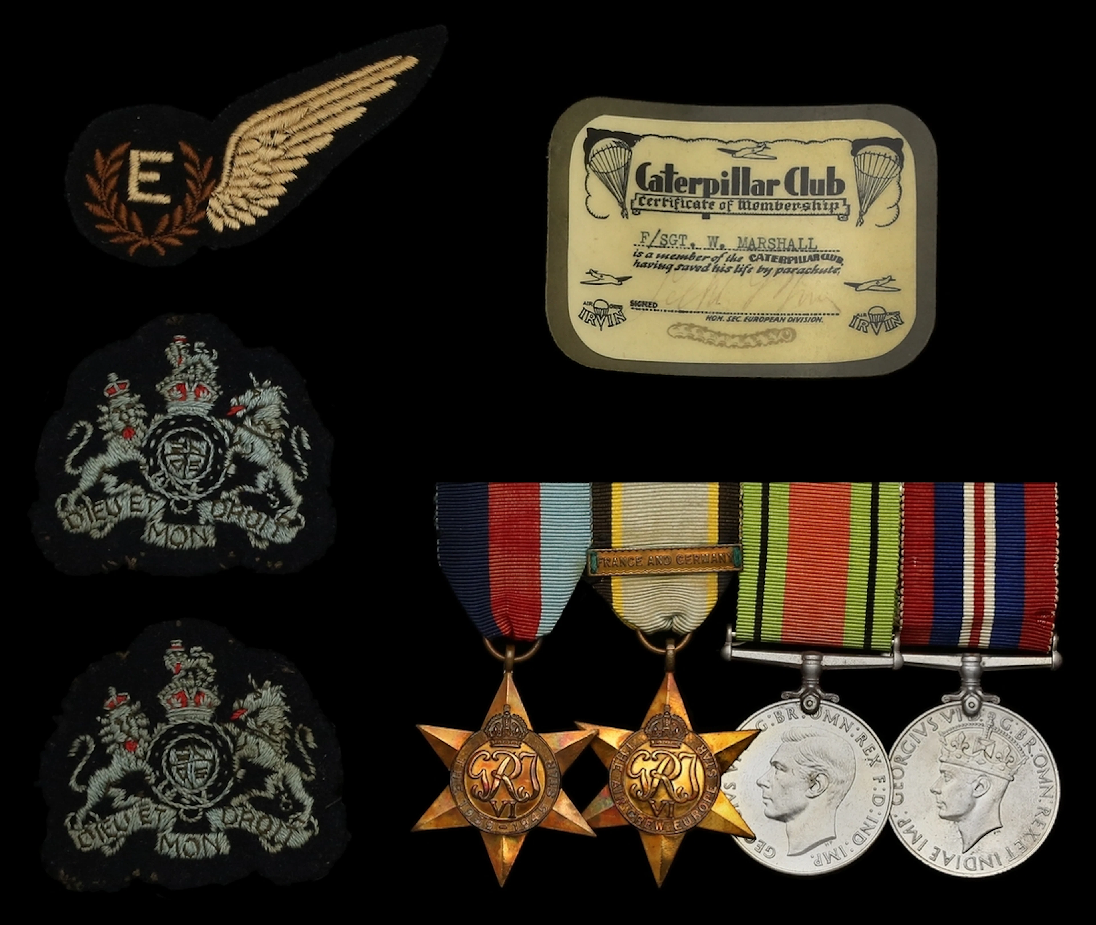 The well-documented campaign group of four awarded to Warrant Officer