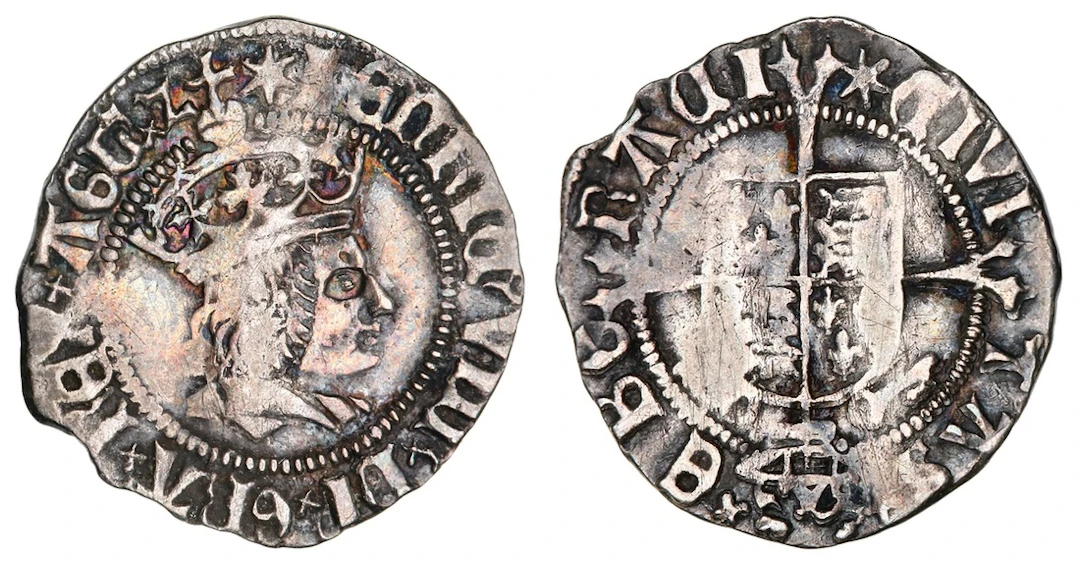 NGC XF | Henry VIII (1509-1547), First Coinage, Halfgroat, 1514-1526