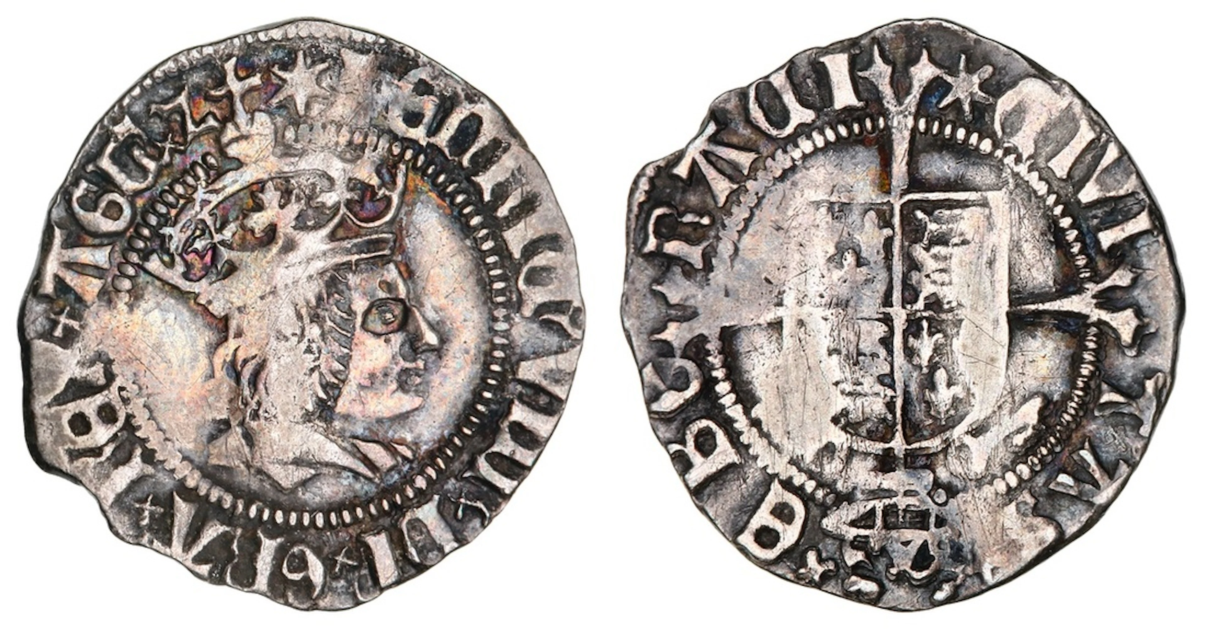 NGC XF | Henry VIII (1509-1547), First Coinage, Halfgroat, 1514-1526