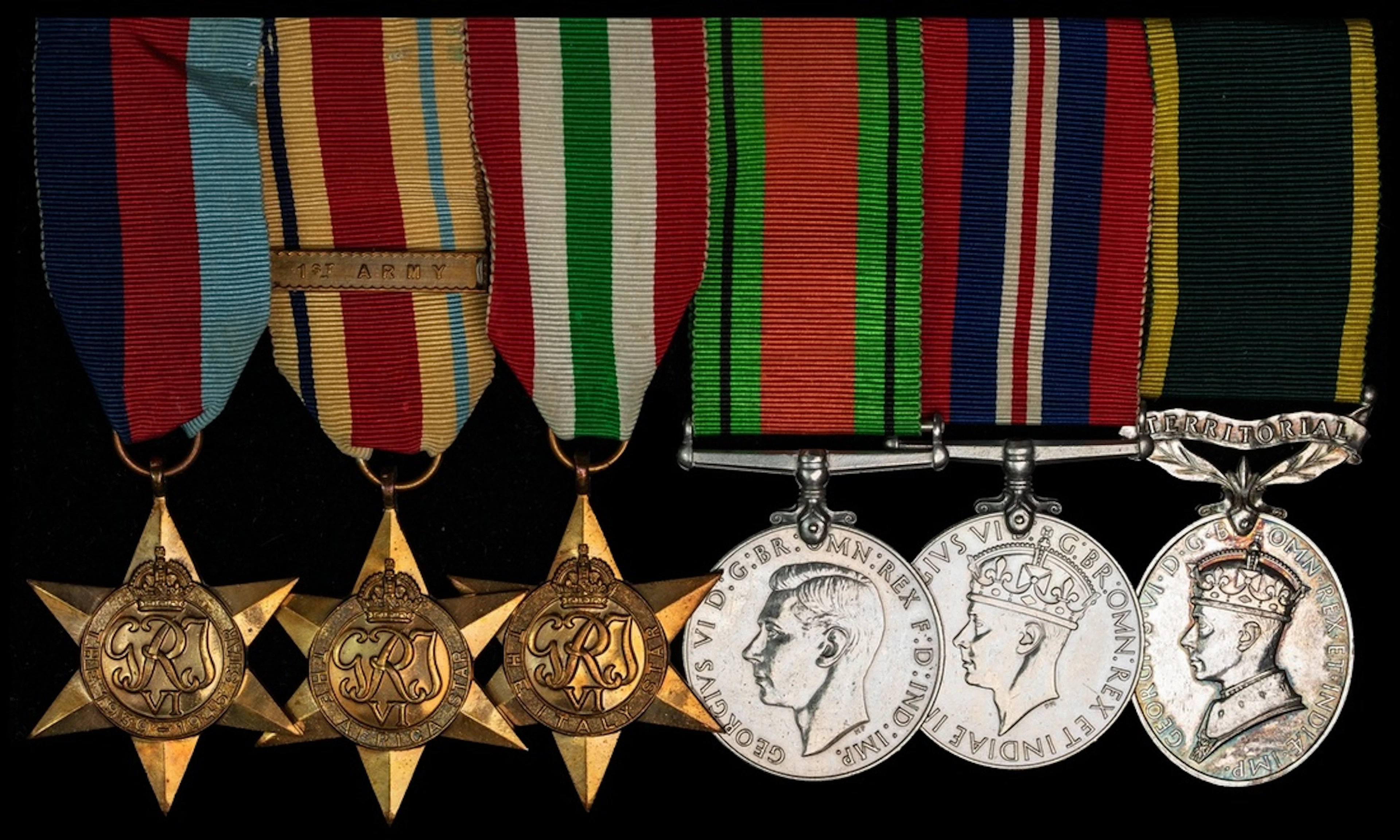 Six: Sapper W. Blake, Royal Engineers 1939-1945 Star; Africa Star