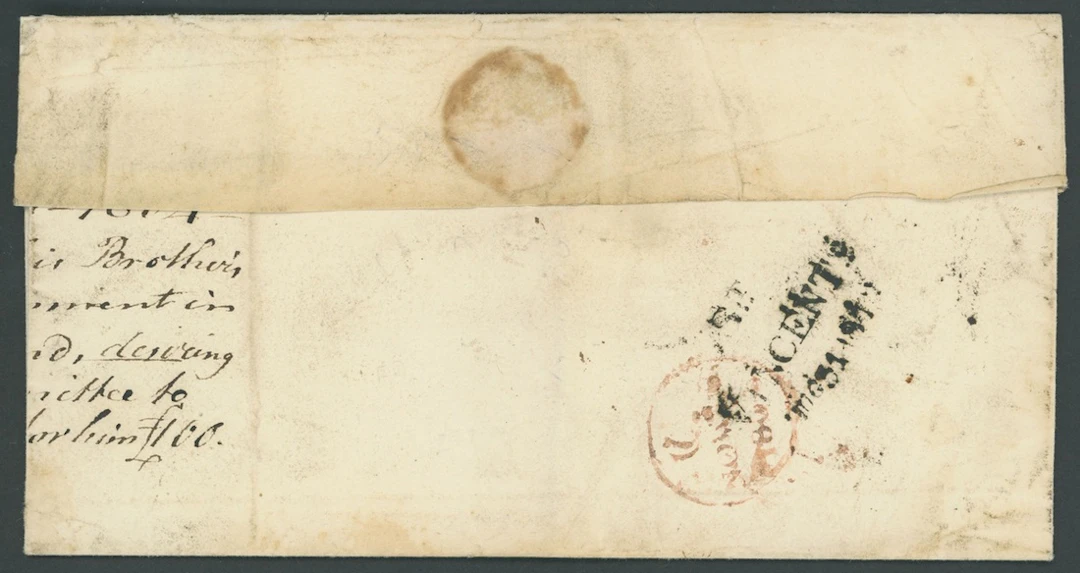 St. Vincent Early Letters and Handstamps 1804 (29 Aug.) entire to