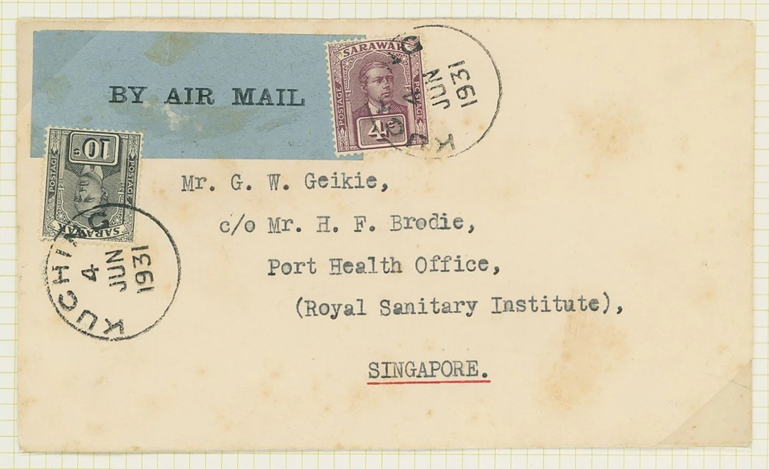 Sarawak Airmails The R.A.F. Survey Flights 1931 (4 June) envelope