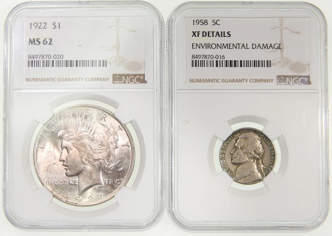 United States of America, [NGC MS62, XF Details] a group of 2x coins