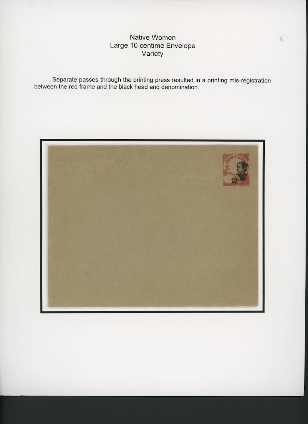 Indo-China French Indo-Chinese Post Office 1907 Native Women issue - stationery