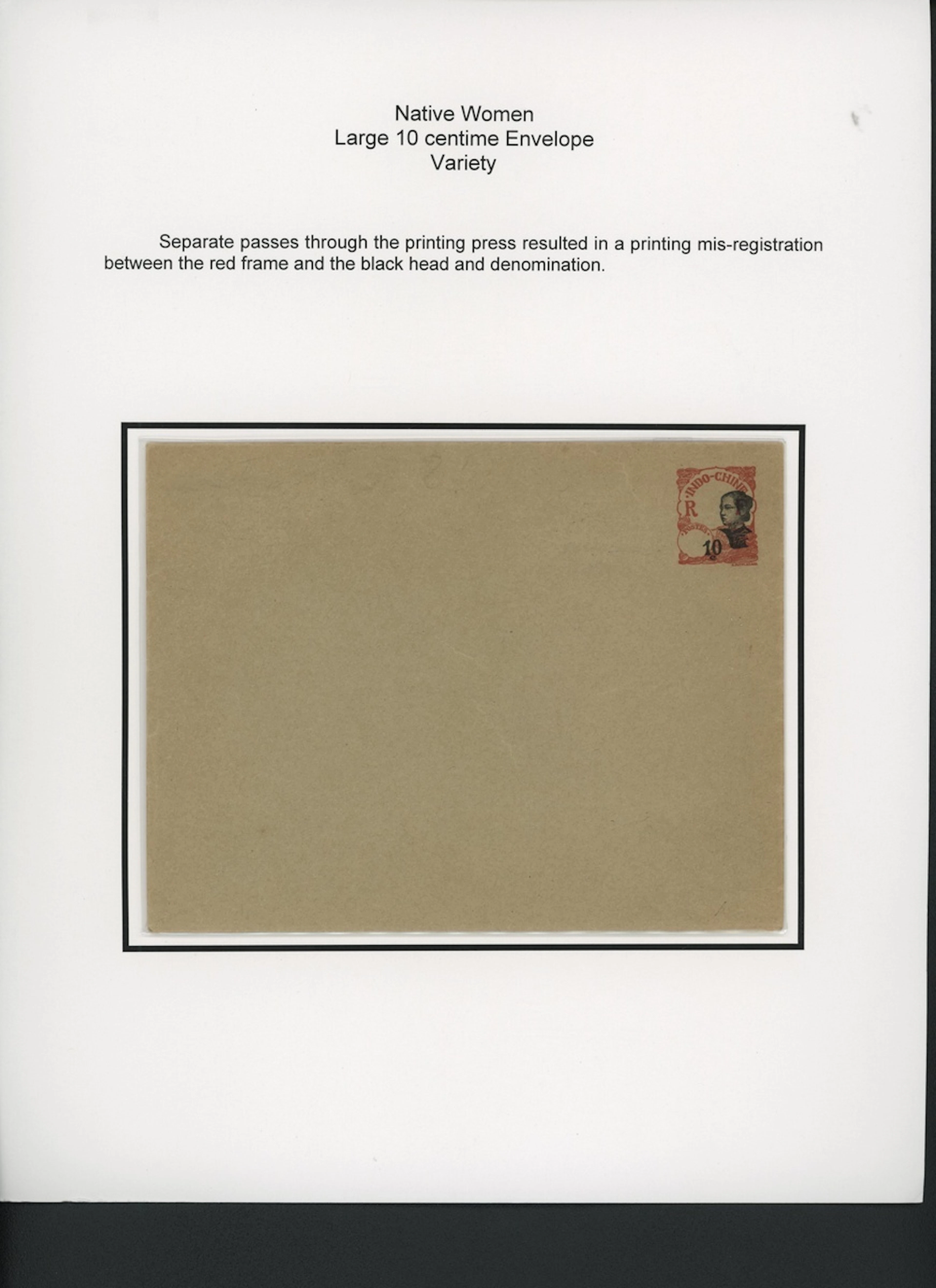 Indo-China French Indo-Chinese Post Office 1907 Native Women issue - stationery