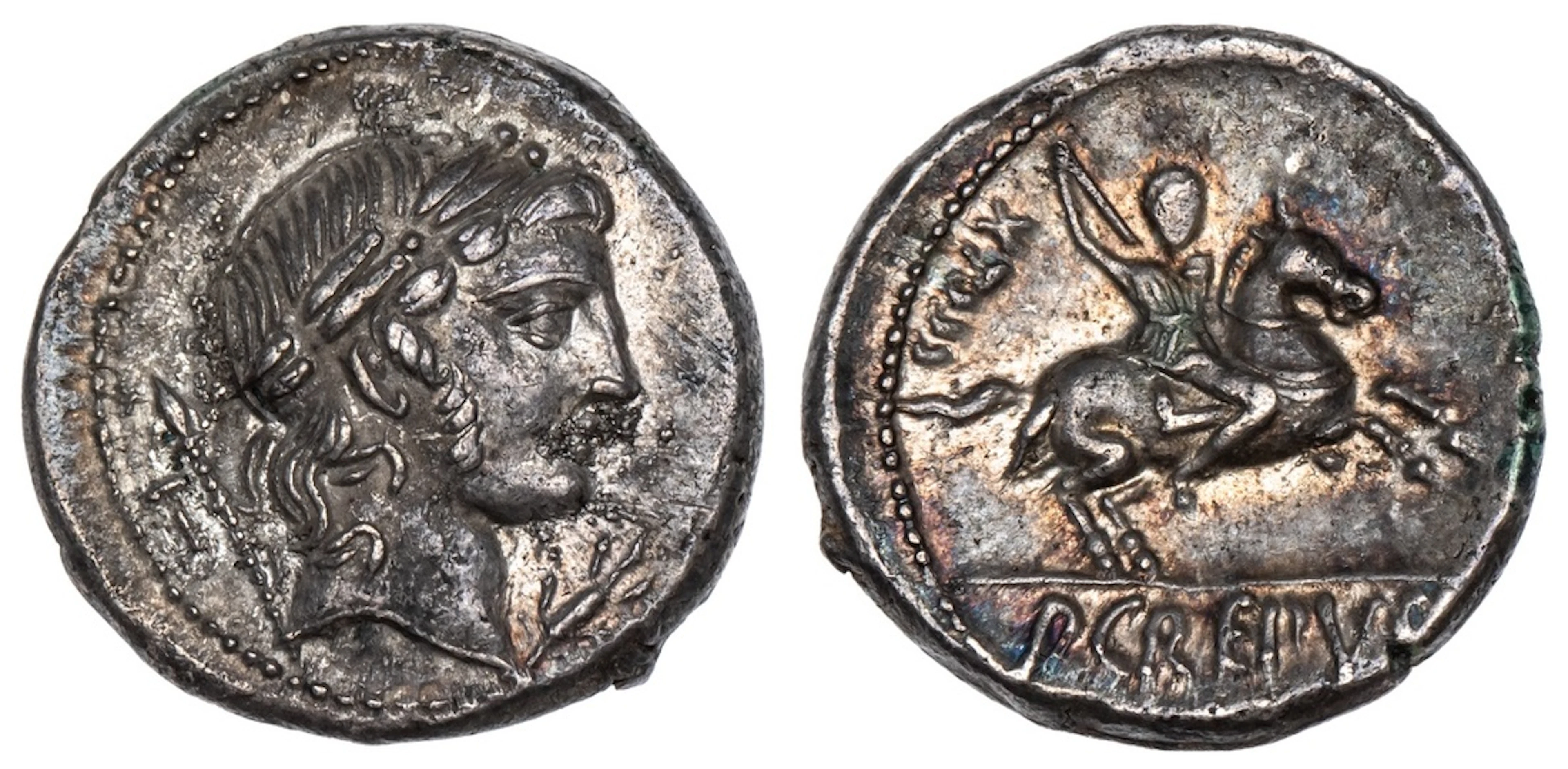 Rindge Collection, 1985 | Roman Republic, P. Crepusius AR Denarius