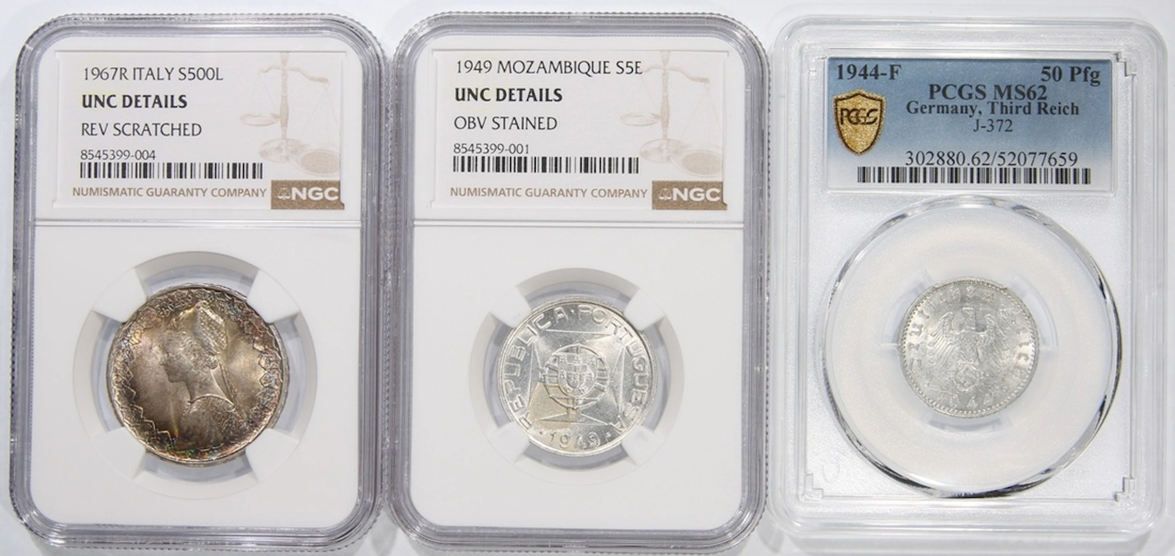 World Coins, a group of 3x, including