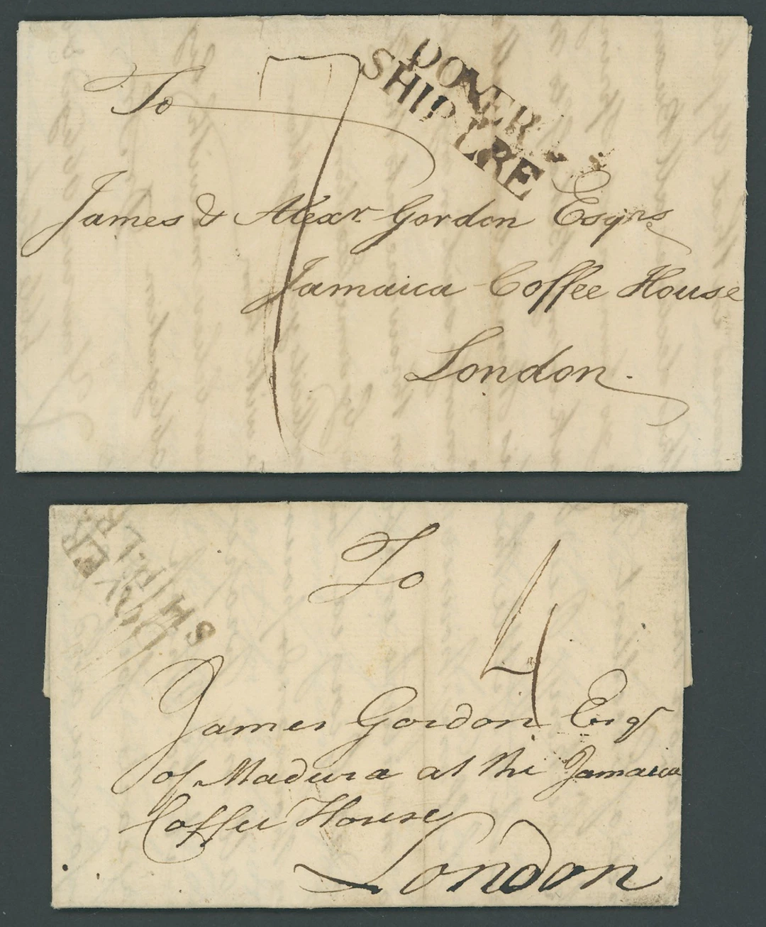 Grenada Early Letters and Handstamps 1765 (5 Nov.) entire letter (faults)