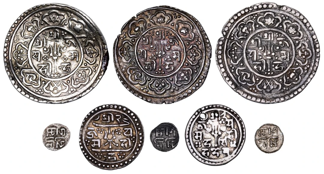 Nepal, Kathmandu, Jaya Mahindra Simha (1715-1722), Mohar (2), NS 835