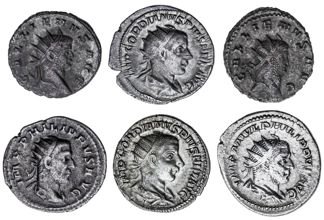 Roman Empire, AR Antoniniani (6): i) Gordian III (AD 238-244), struck