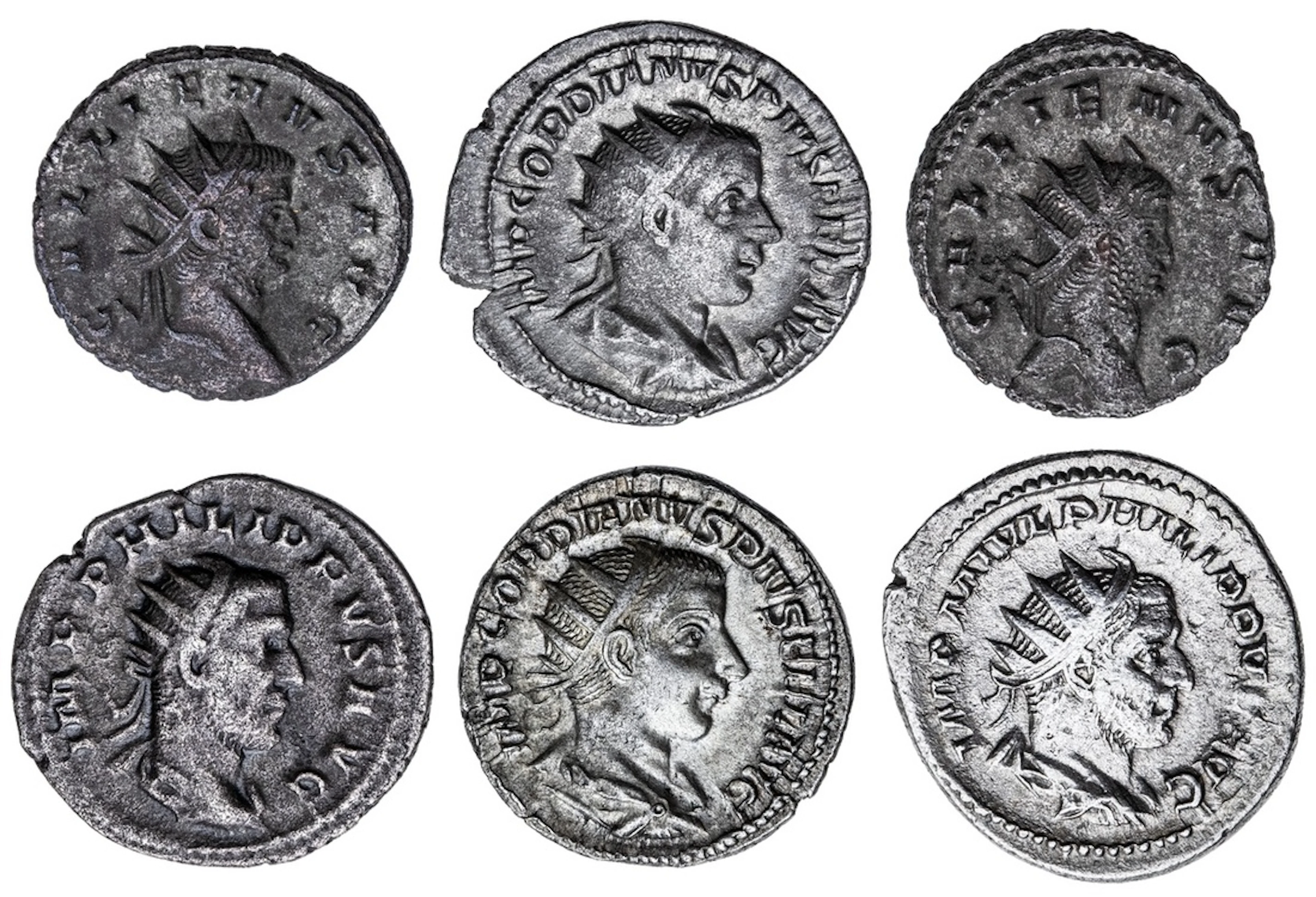Roman Empire, AR Antoniniani (6): i) Gordian III (AD 238-244), struck