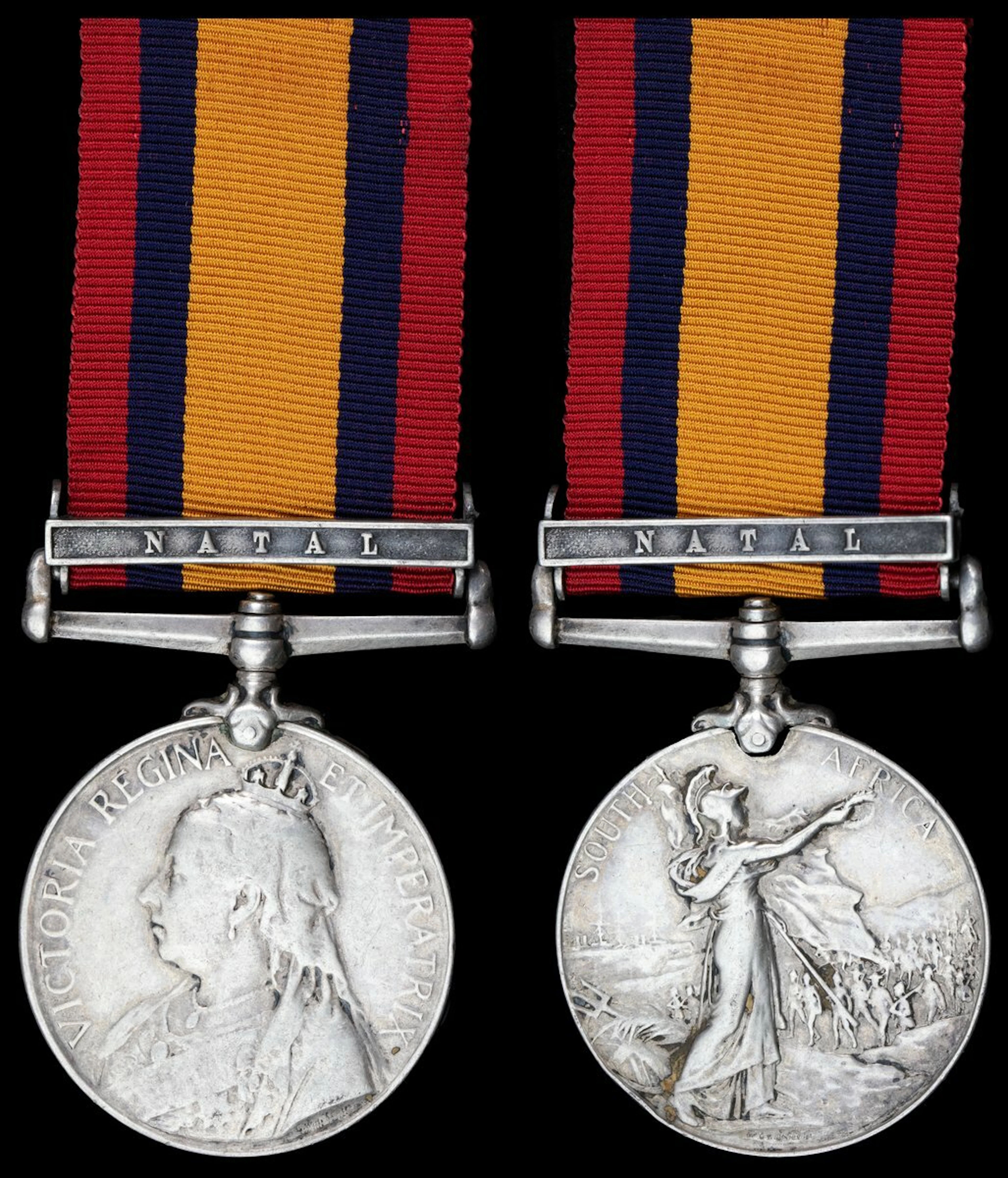 The Queen's South Africa Medal awarded to Gunner A. Stubbs, who was